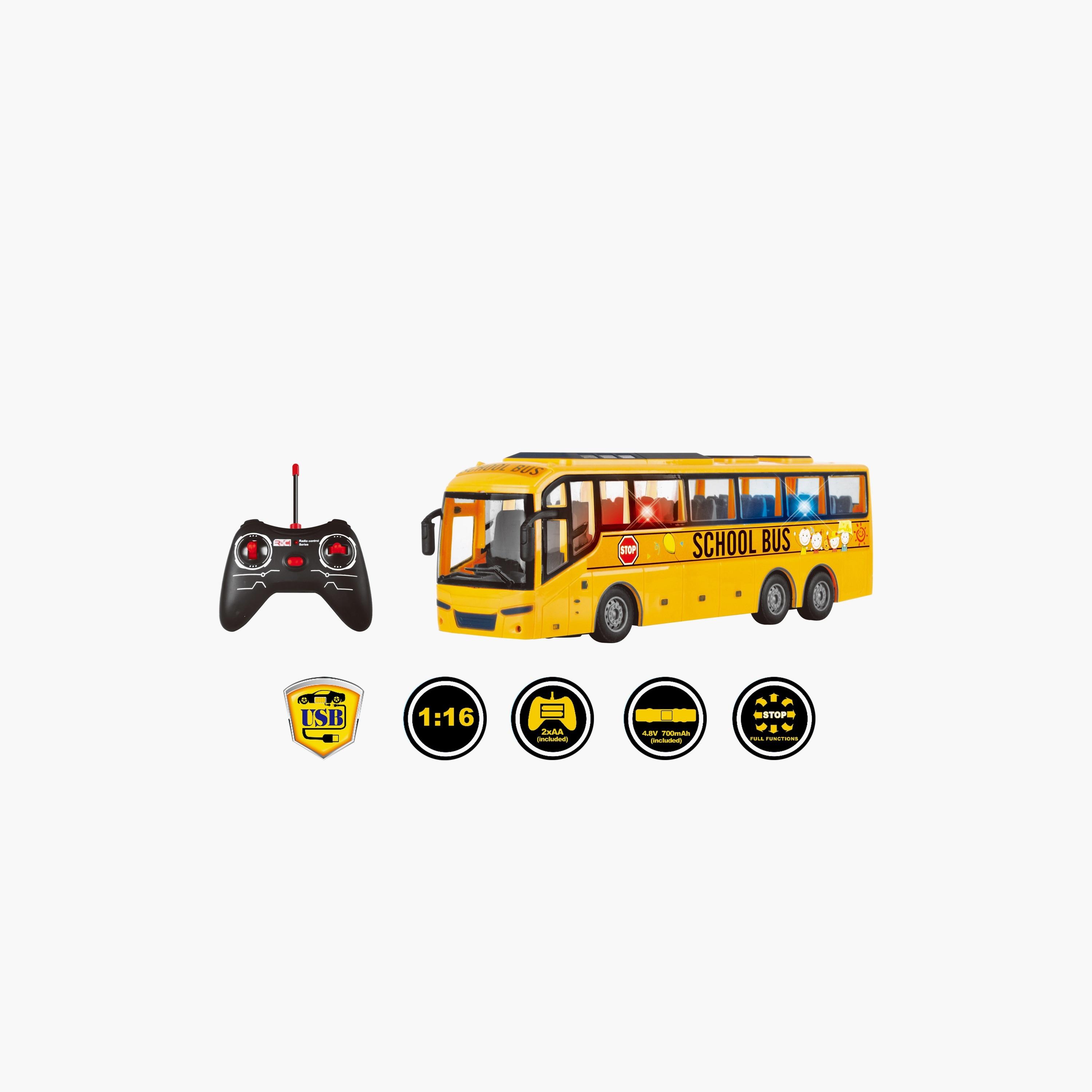 Power Joy Remote Control School Bus With Lights-toys-remotecontrolledvehicles-rccars-image-2