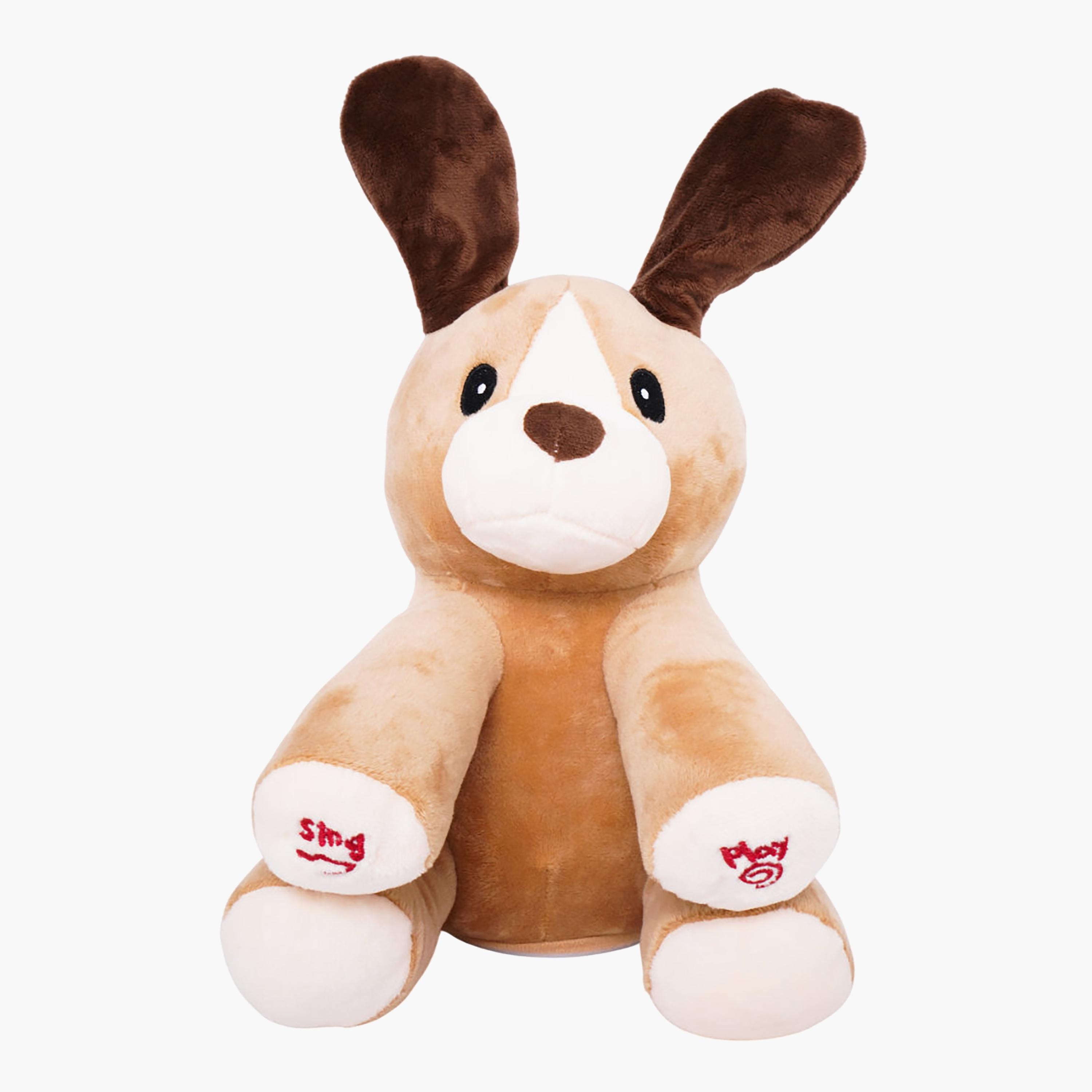 Pugs At Play Battery Operated Peek A Boo Dash Plush Toy - 10-inch-toys-plushsofttoys-animals-image-1