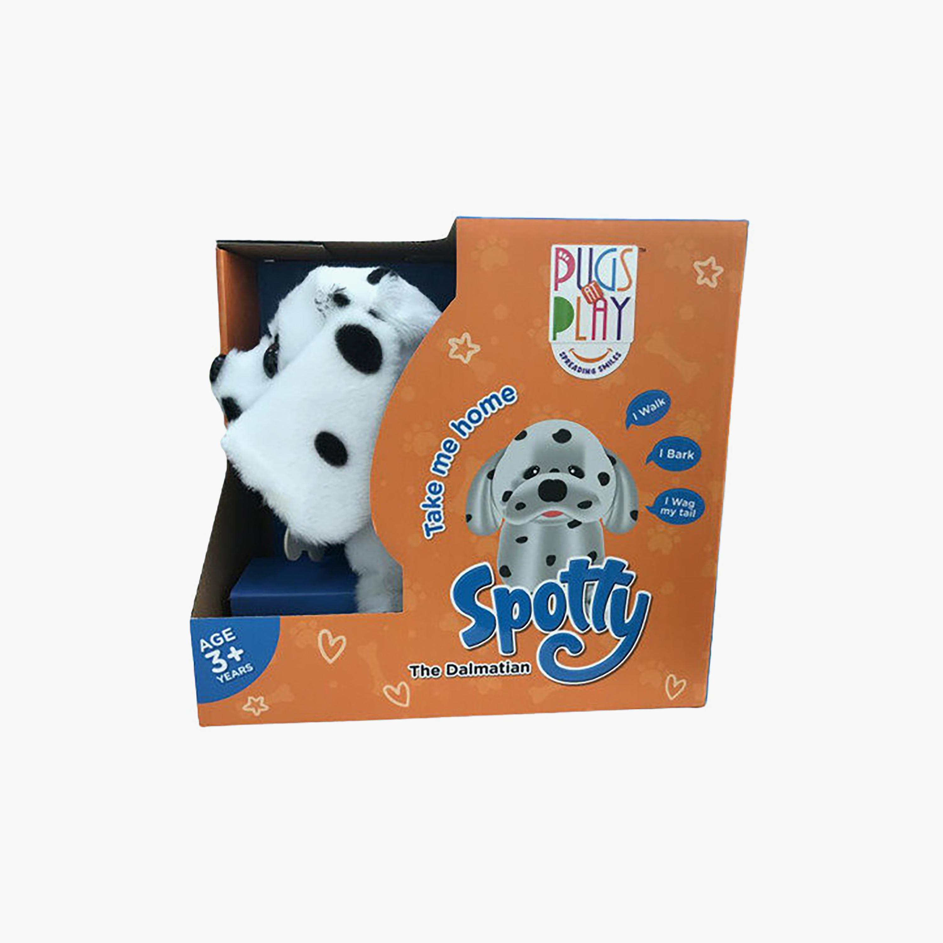 Pugs At Play Battery Operated Walking Spotty Plush Toy - 6.5-inch-toys-plushsofttoys-animals-image-7
