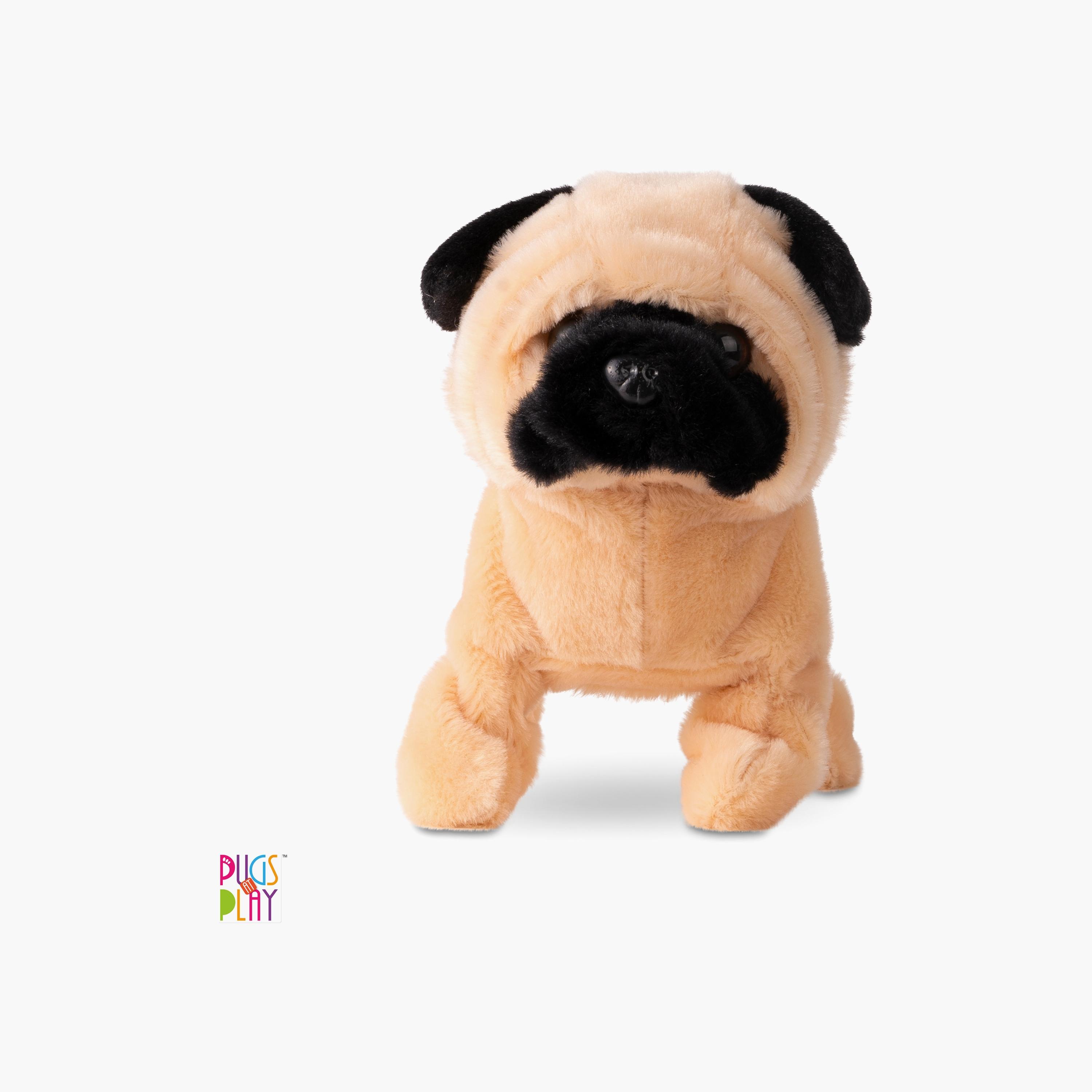 Pugs At Play Battery Operated Walking Pug Plush Toy - 6.5-inch-toys-plushsofttoys-animals-image-1