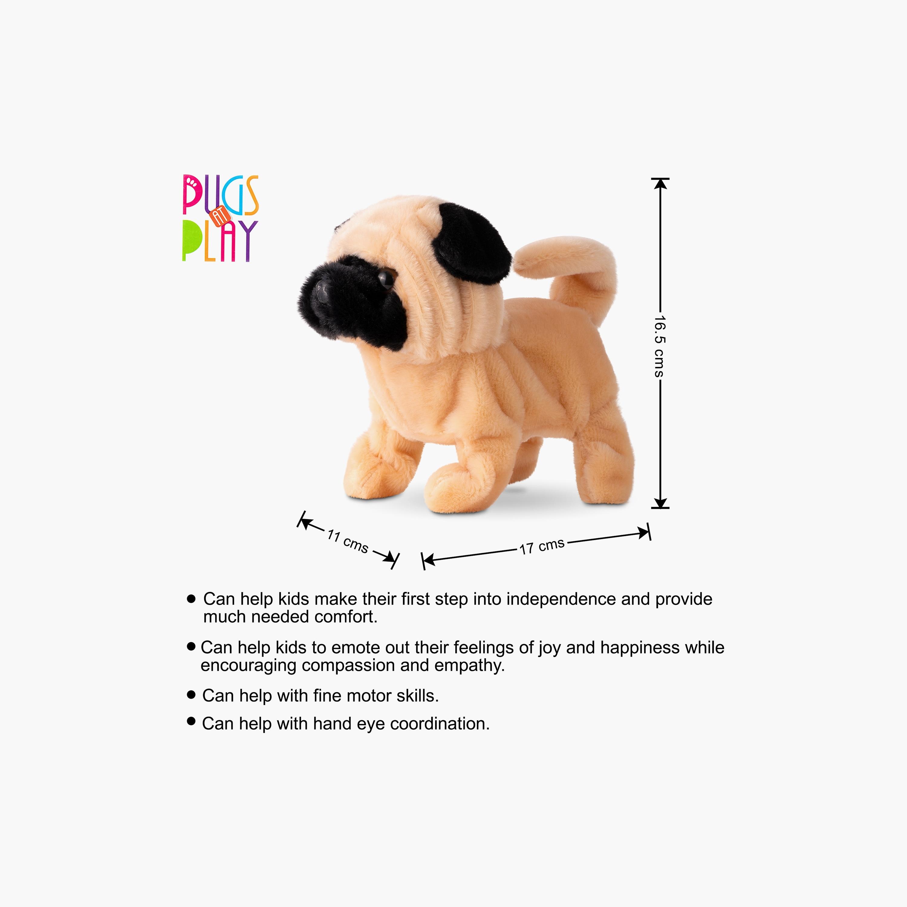 Pugs At Play Battery Operated Walking Pug Plush Toy - 6.5-inch-toys-plushsofttoys-animals-image-5