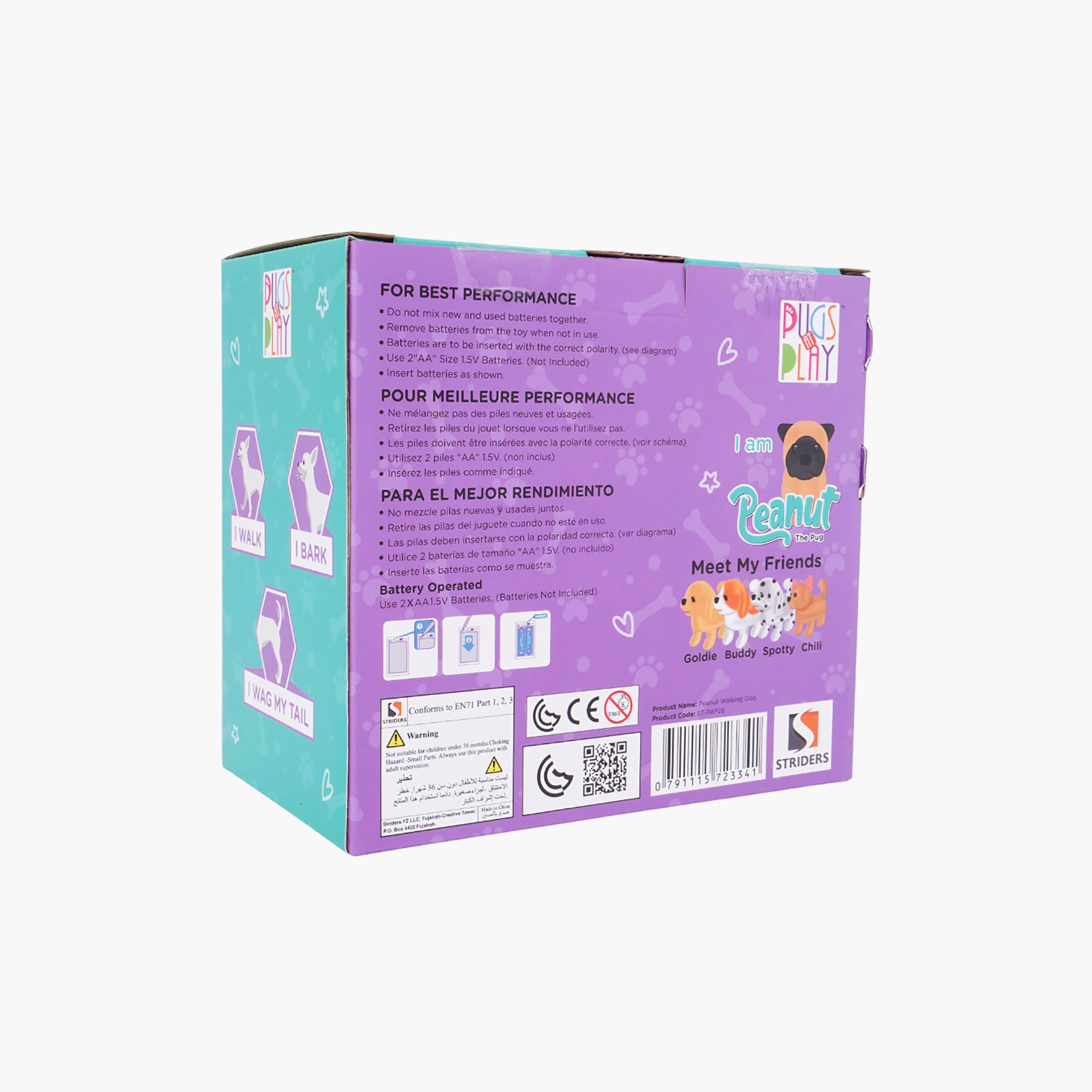Pugs At Play Battery Operated Walking Pug Plush Toy - 6.5-inch-toys-plushsofttoys-animals-image-8
