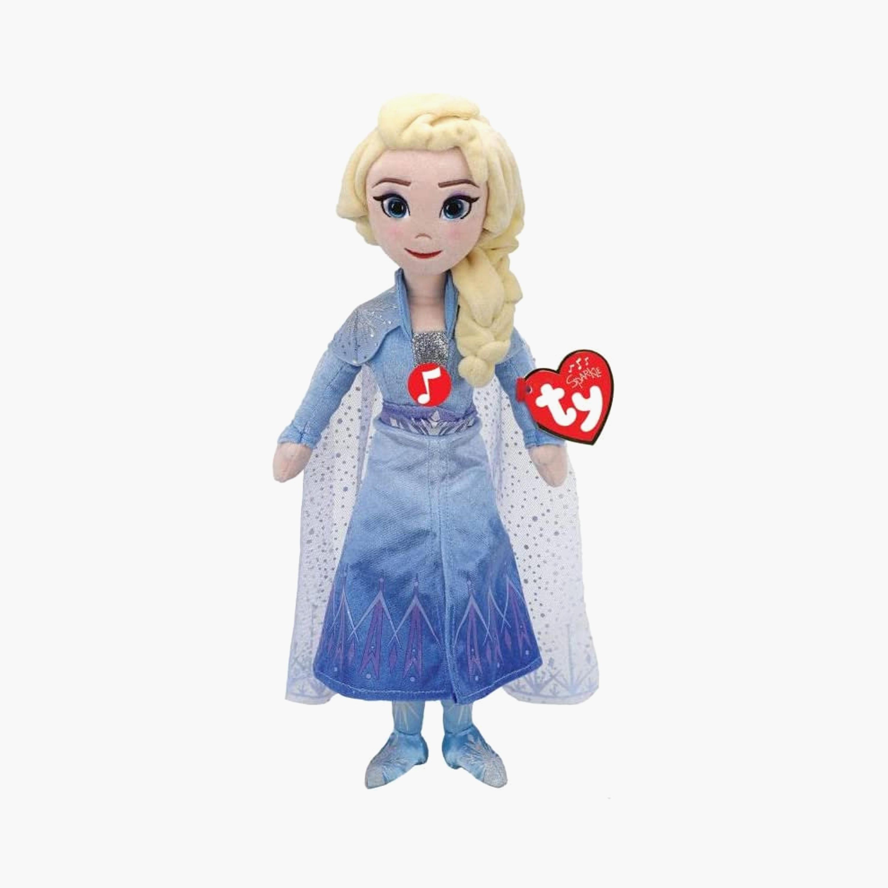 Ty Disney Frozen Elsa Plush Toy w/ Sound-toys-plushsofttoys-cartooncharacters-image-1