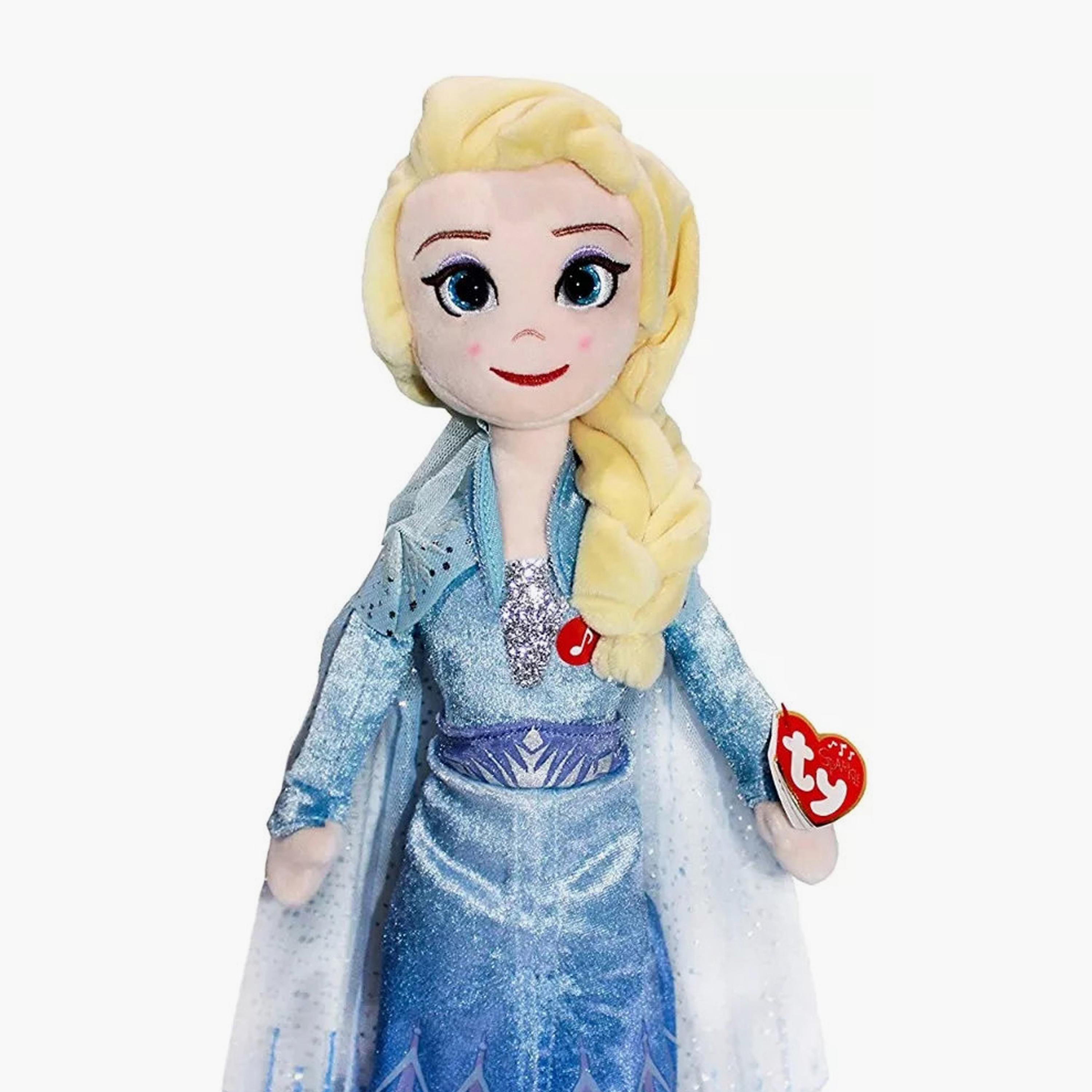 Ty Disney Frozen Elsa Plush Toy w/ Sound-toys-plushsofttoys-cartooncharacters-image-3