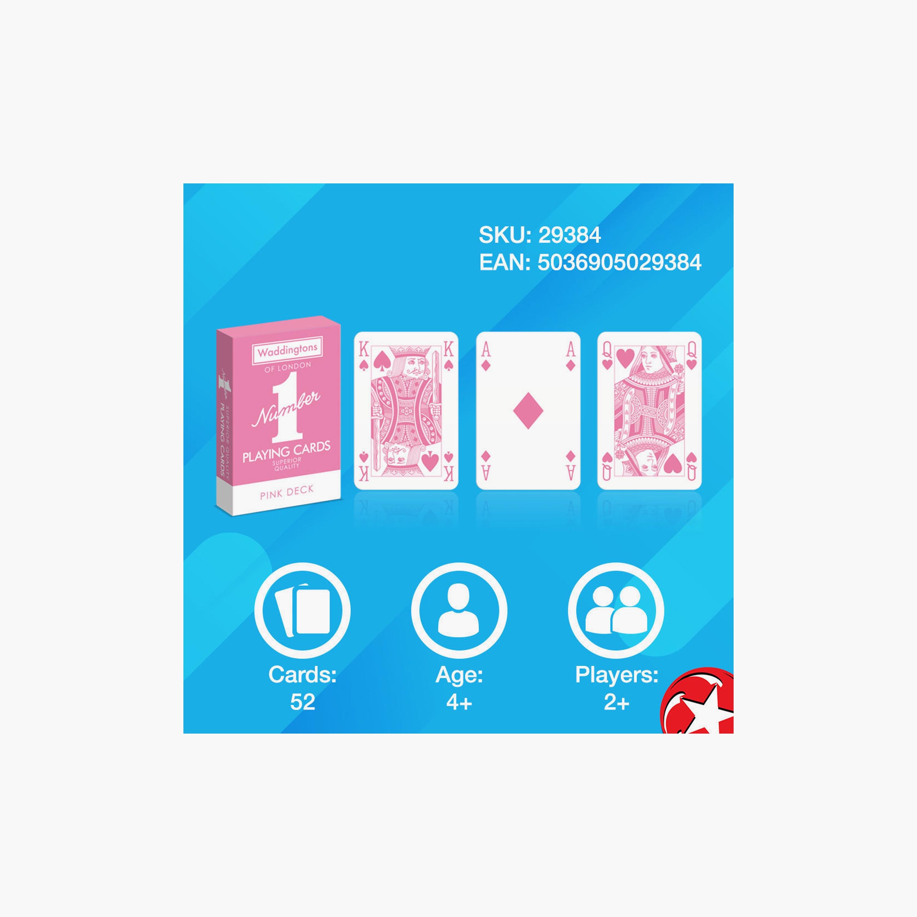 Waddingston Number 1 Classic Pink Playing Cards-toys-indoortoys-boardgames-image-8