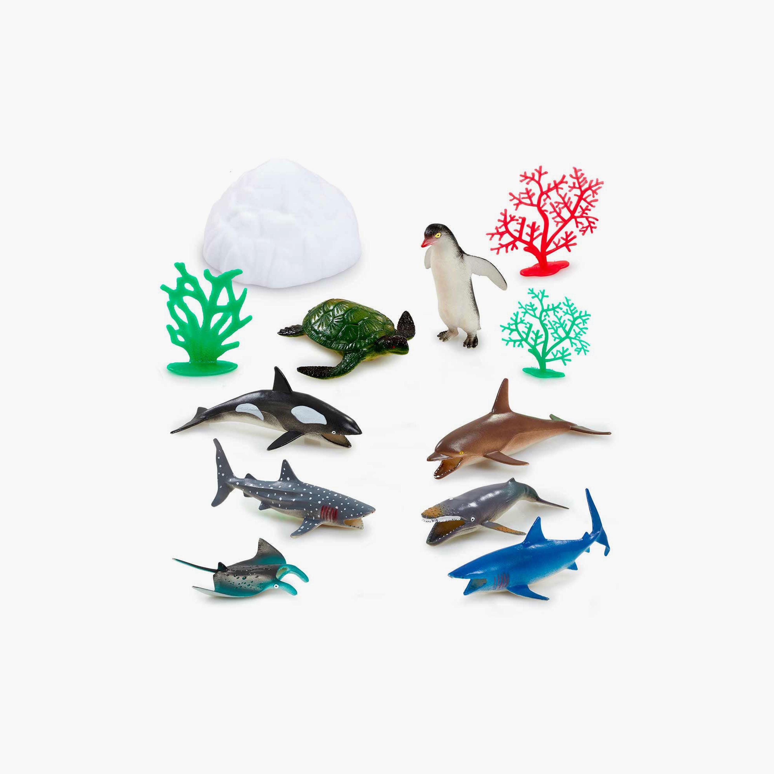 حوض حياة المحيط للحيوانات المدهشة 12 قطعة من أدو-toys-roleplay-image-5