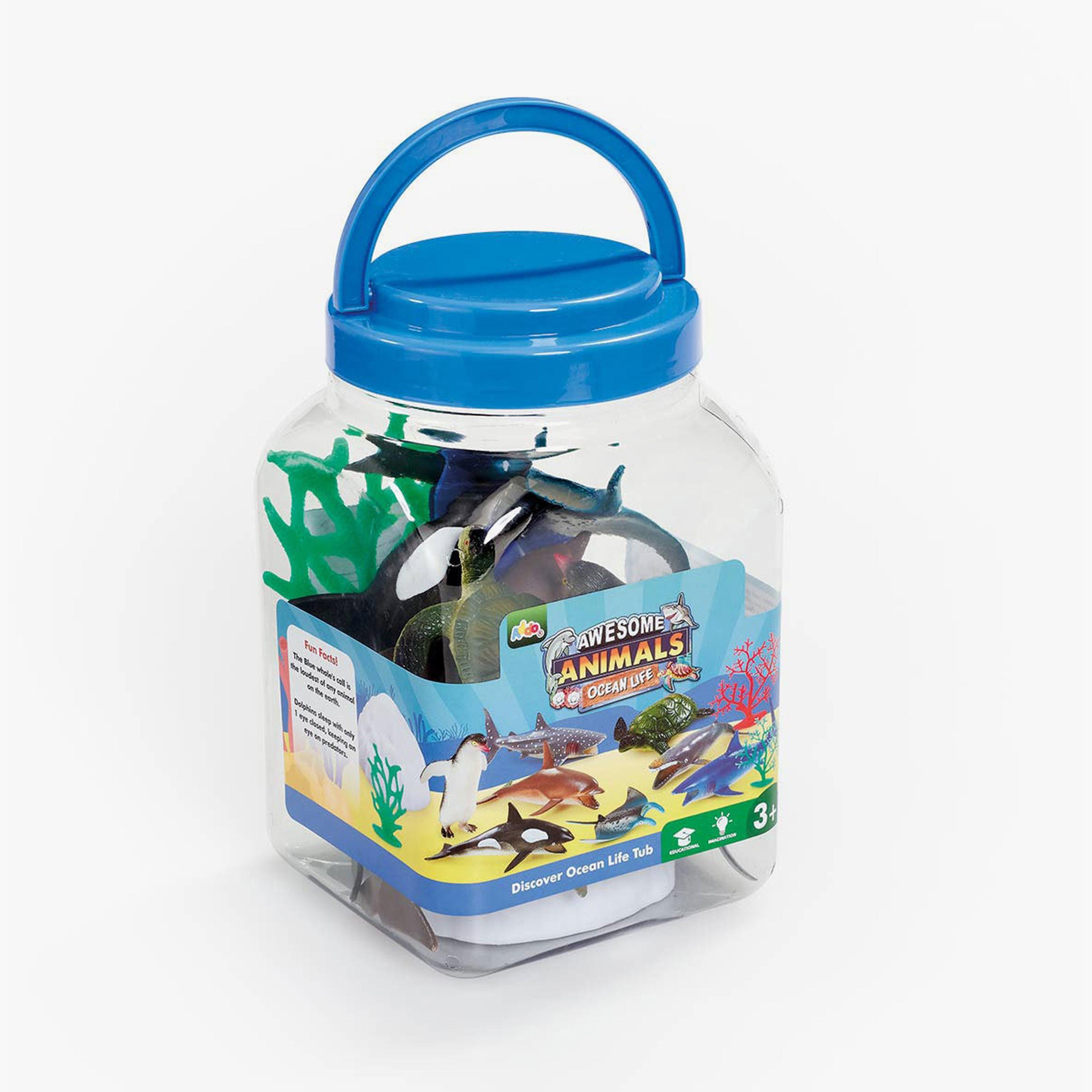 حوض حياة المحيط للحيوانات المدهشة 12 قطعة من أدو-toys-roleplay-image-4