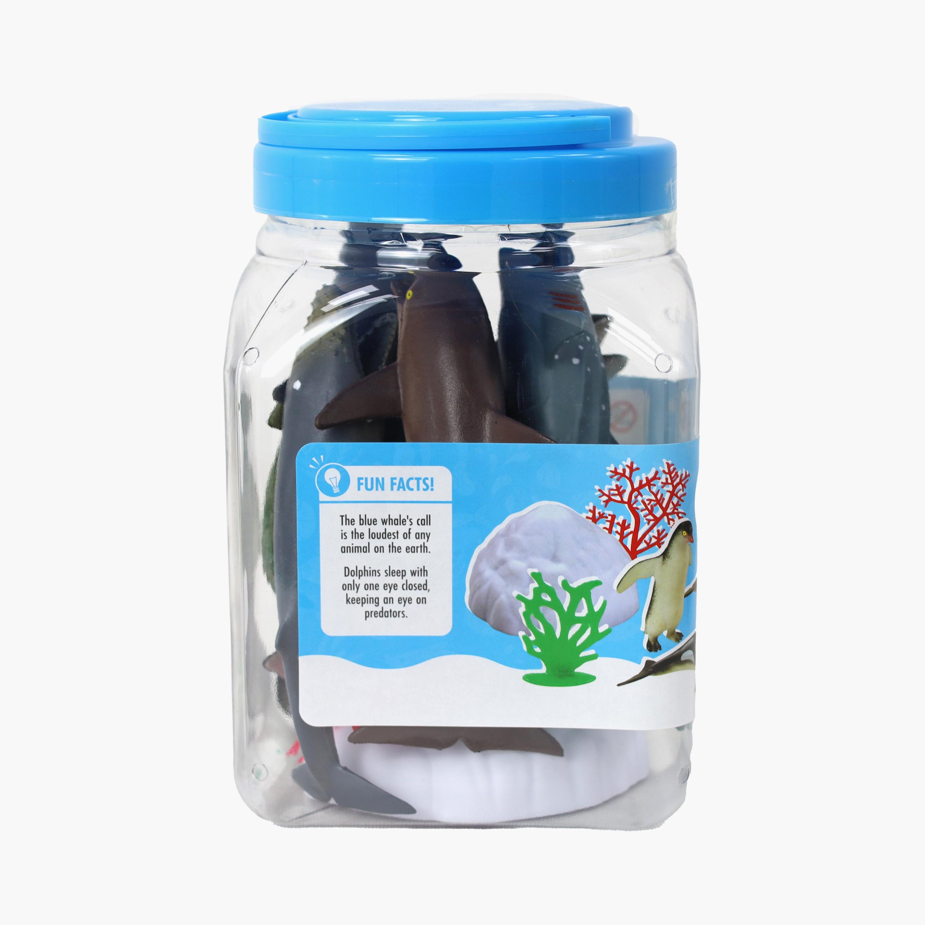 حوض حياة المحيط للحيوانات المدهشة 12 قطعة من أدو-toys-roleplay-image-1