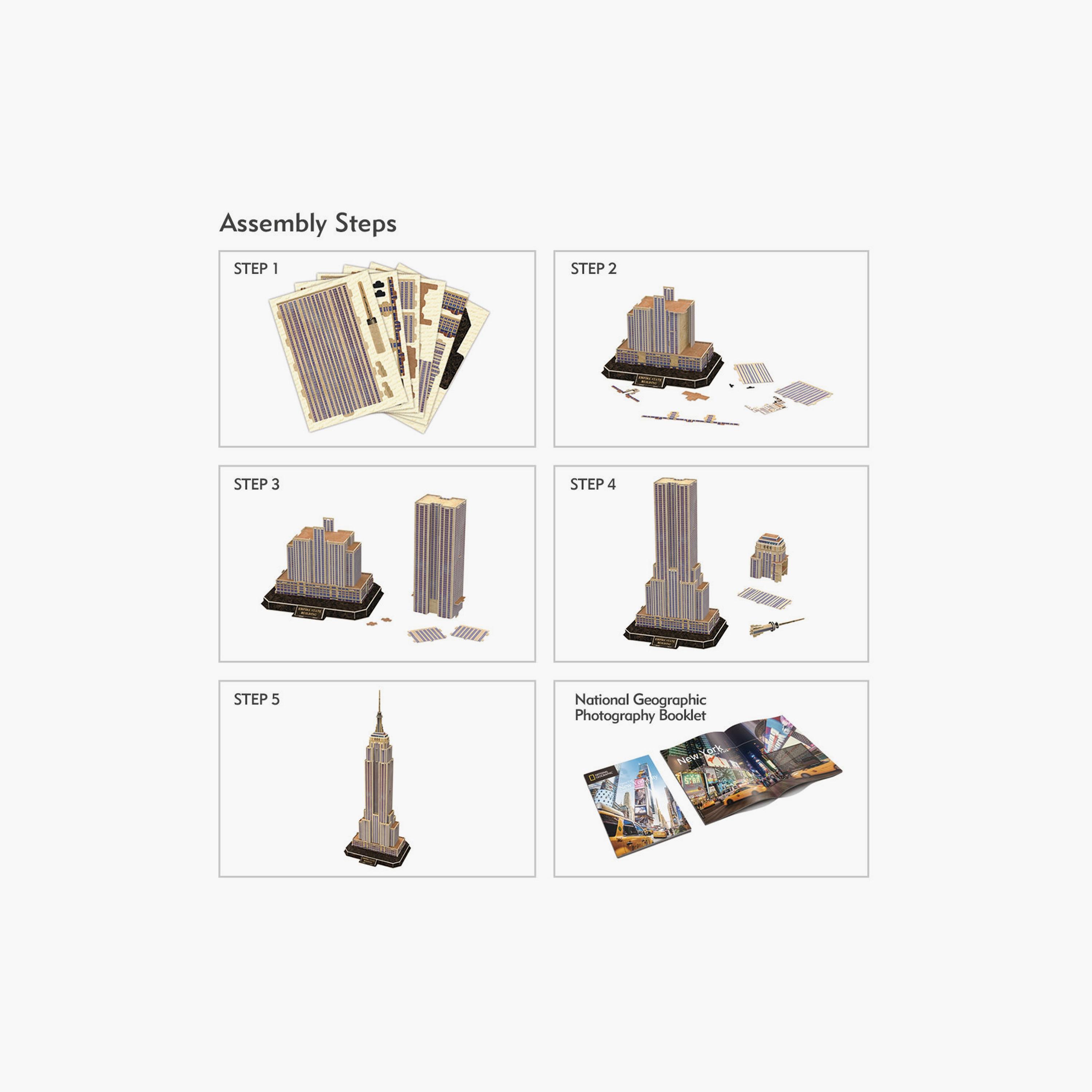 Cubic Fun National Geo 66-Piece 3D Puzzle - Empire State Building-toys-indoortoys-puzzles-image-4