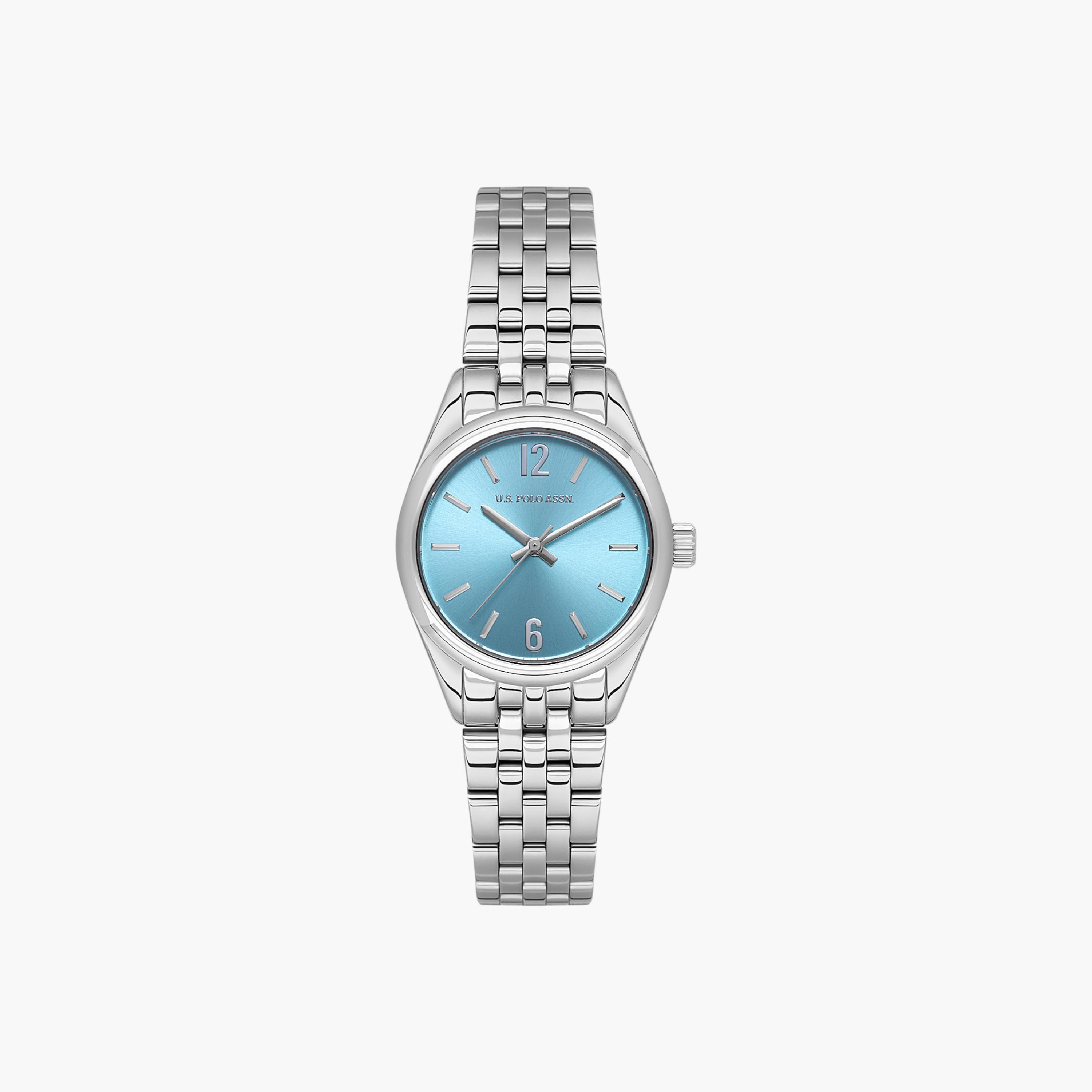ساعة نسائية فضية بمينا أزرق من الستانلس ستيل-women-watchesandjewellery-watches-image-1