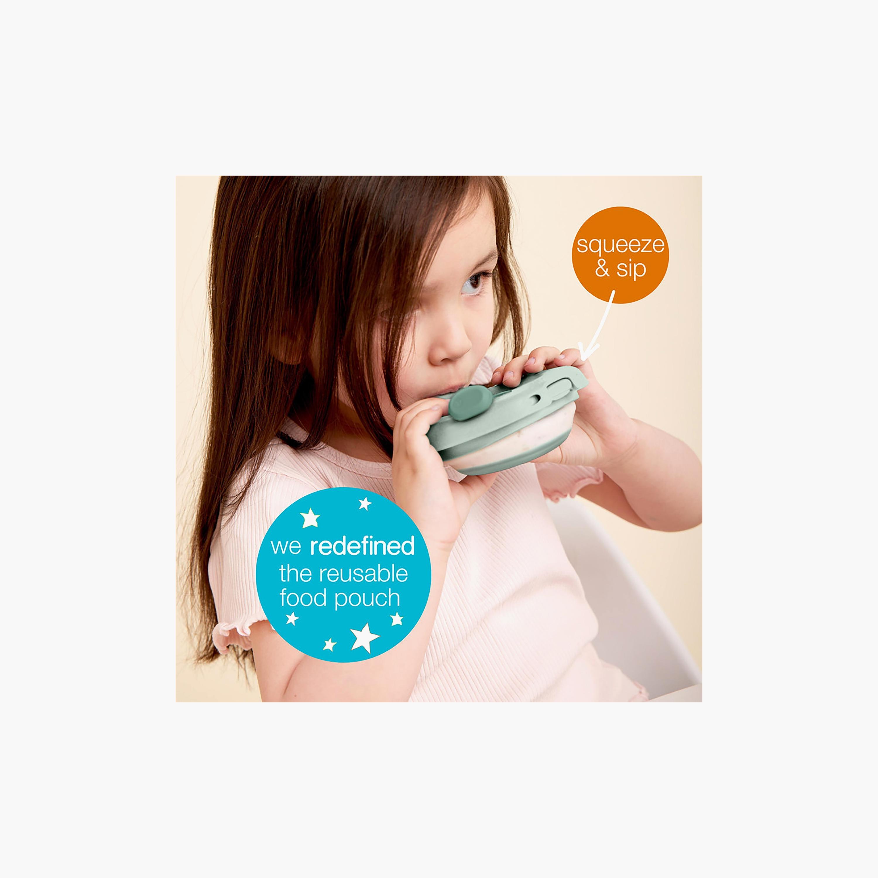 B.box Fill + Feed Reusable Food Pouch - 4m+ - 110ml-baby-feeding-mealtimeessentials-image-4