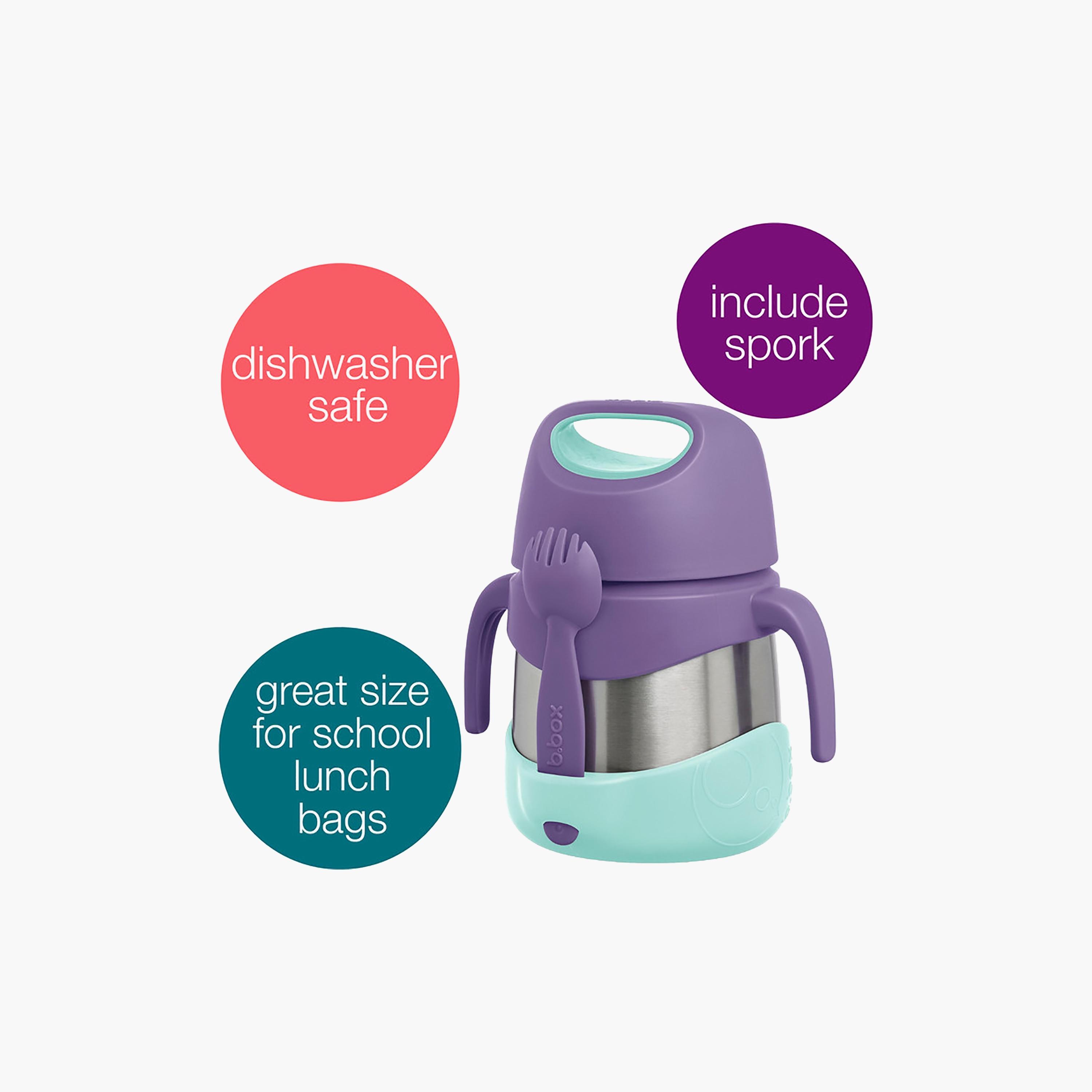 وعاء طعام معزول مزدوج الجدار من الفولاذ المقاوم للصدأ من بي.بوكس - 335 مل-baby-feeding-mealtimeessentials-image-2