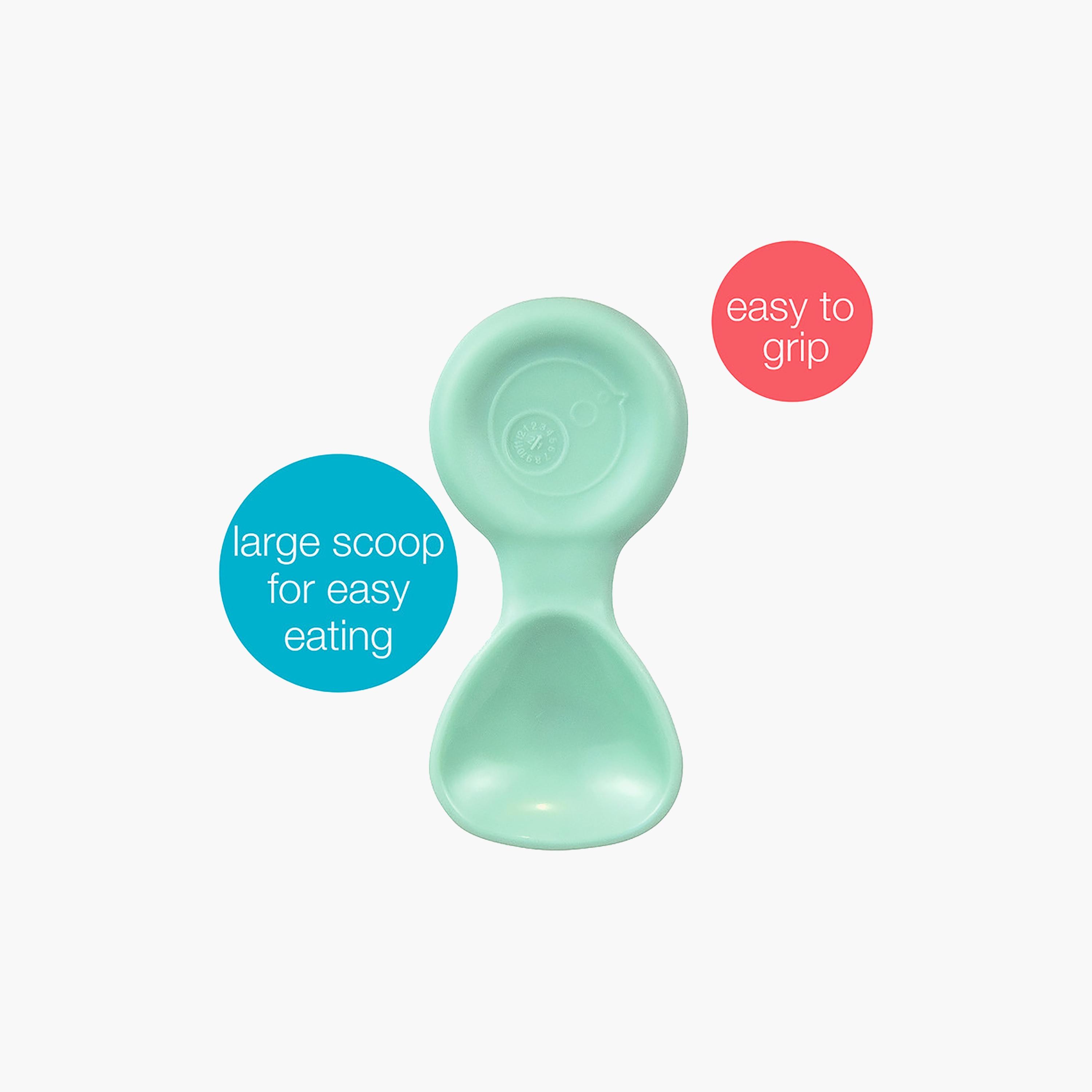 B.box 3-Piece Mini Silicone Feeding Spoon Set - Sage/Silver/Pink - 4m+-baby-feeding-mealtimeessentials-image-2