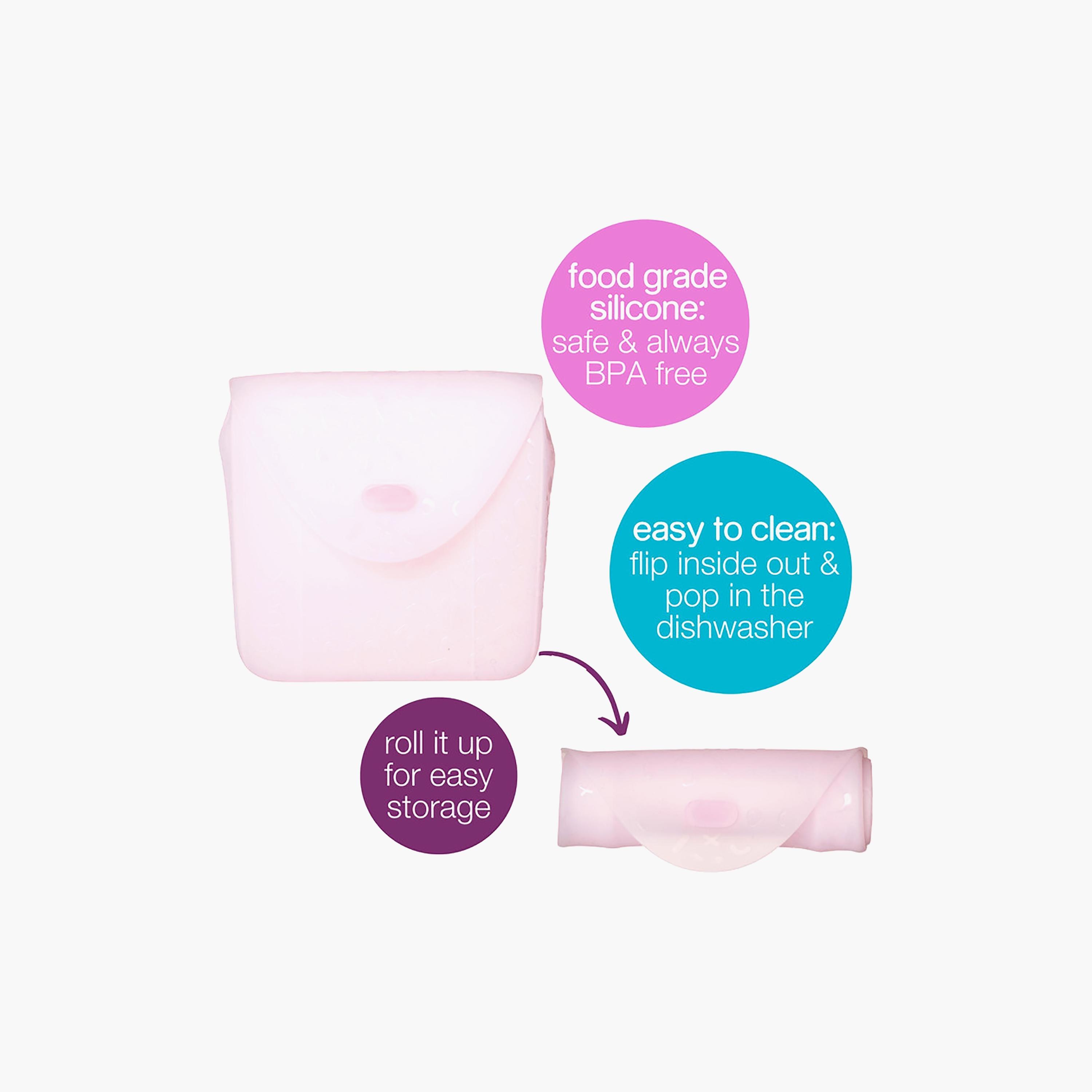B.box Silicone Meal Prep Storage Container - Peach-baby-feeding-mealtimeessentials-image-2