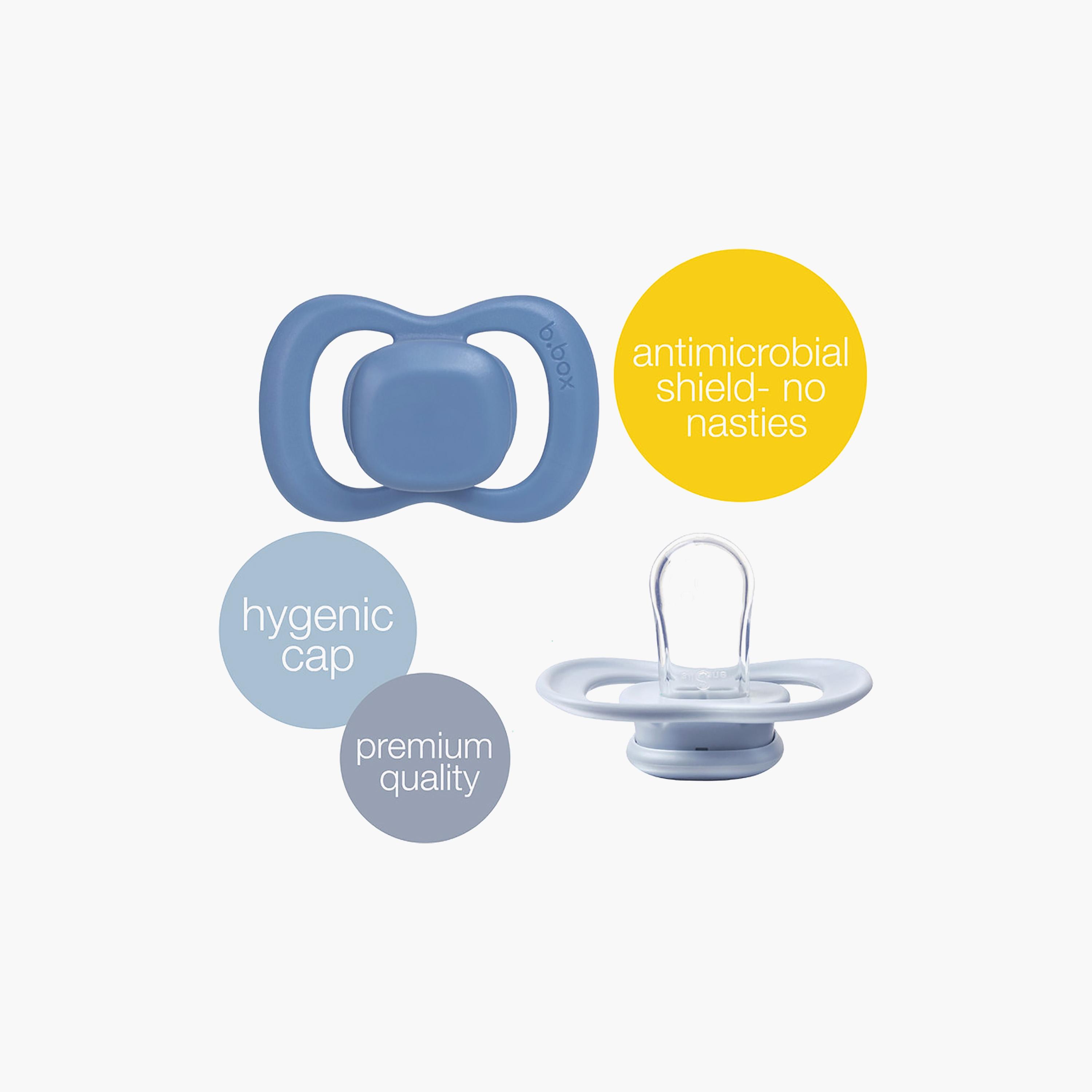 B.box 2-Piece Silicone Pacifier Set - 0m+-baby-feeding-pacifiers-image-2