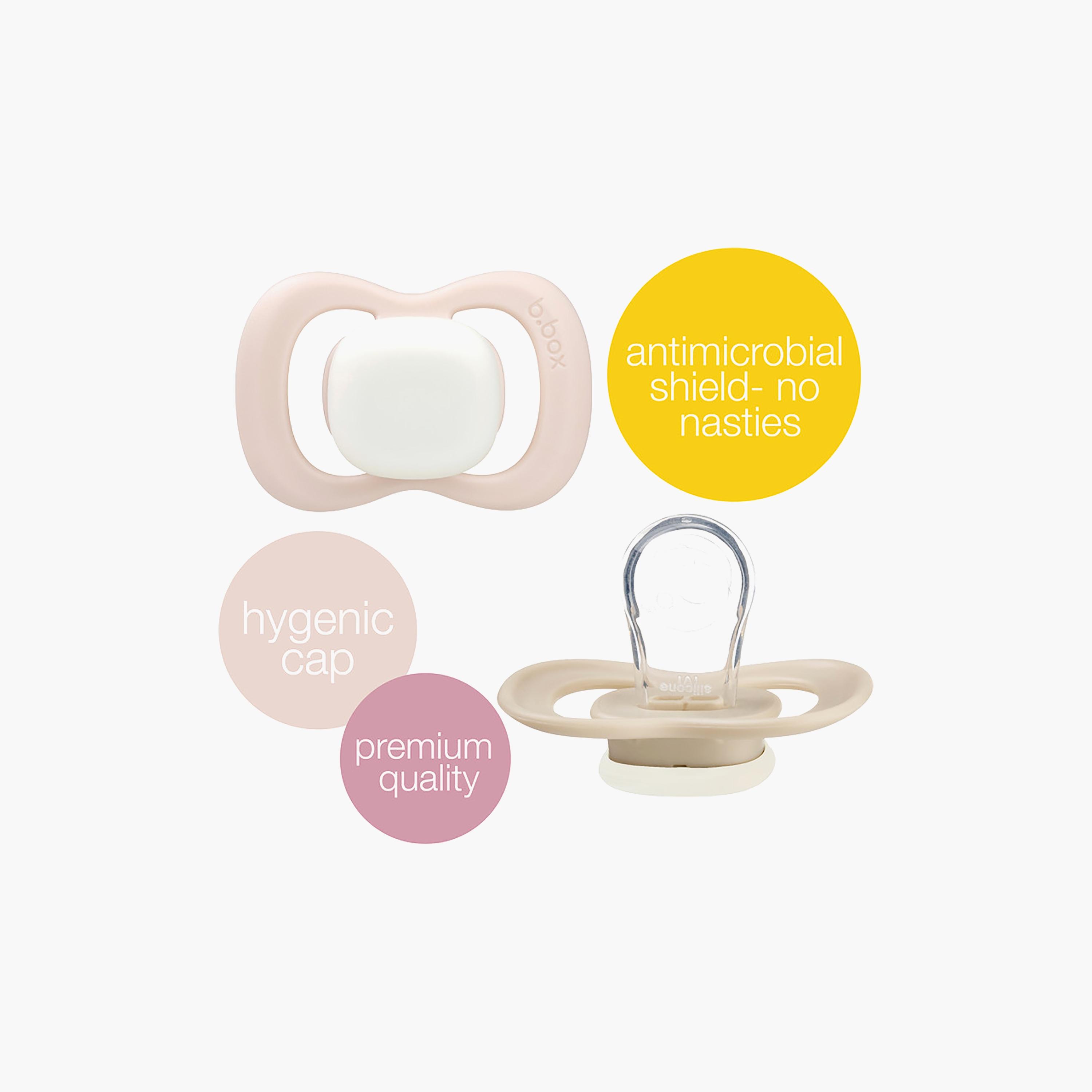 B.box 2-Piece Silicone Pacifier Set - 0m+-baby-feeding-pacifiers-image-2