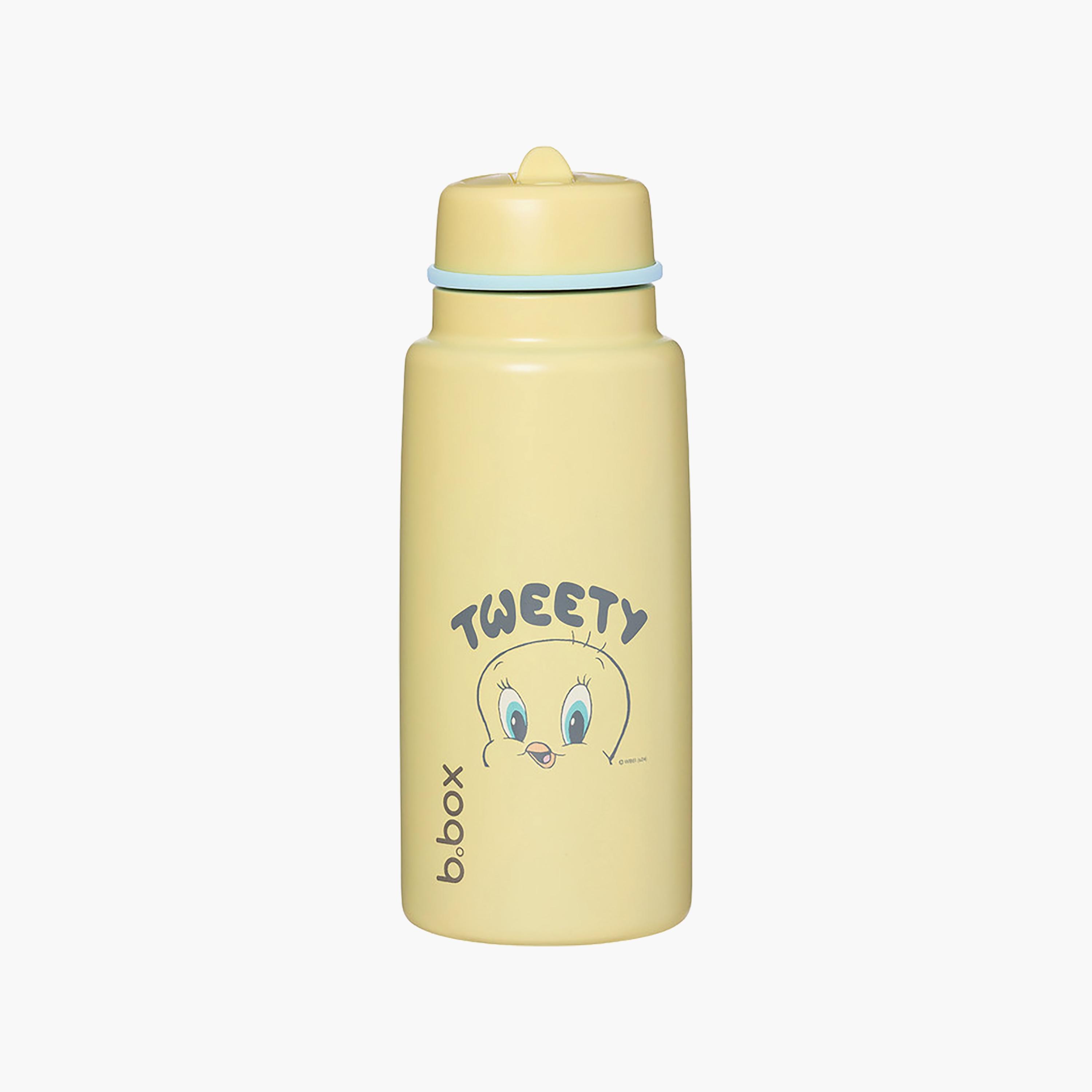 زجاجة مياه معزولة بغطاء قلاب - لوني تونز من بي.بوكس - 1000 مل-school-waterbottles-image-1