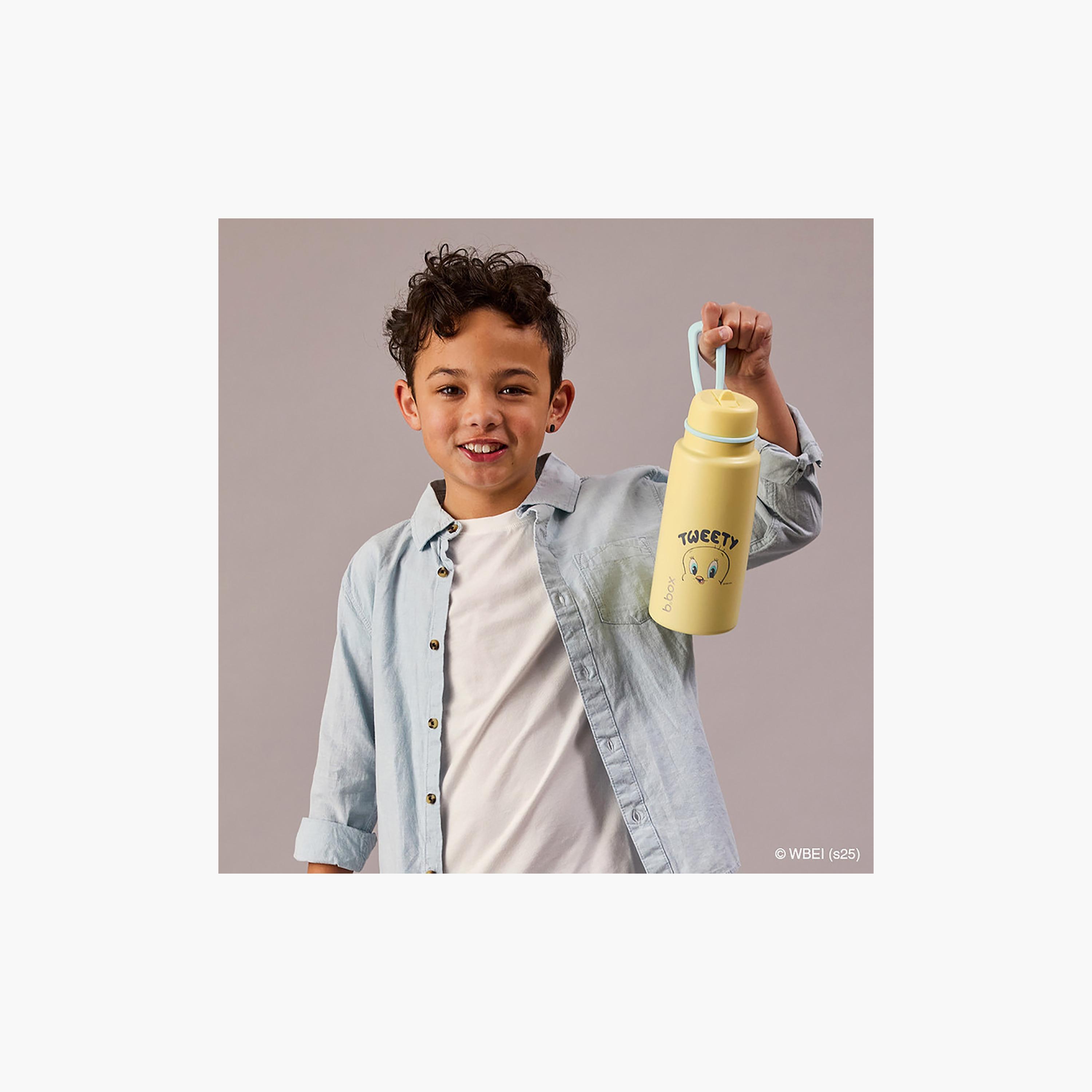 زجاجة مياه معزولة بغطاء قلاب - لوني تونز من بي.بوكس - 1000 مل-school-waterbottles-image-6