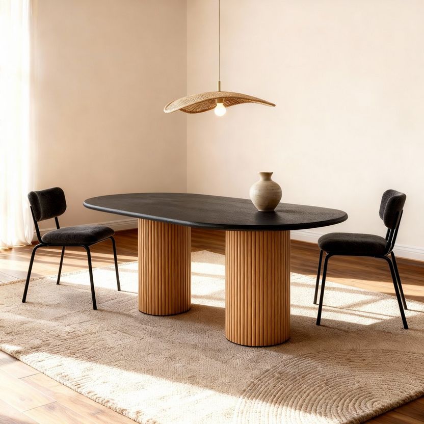 Shop Studio Obliq Flo Lino 6-Seater Dining Table | Home Centre UAE