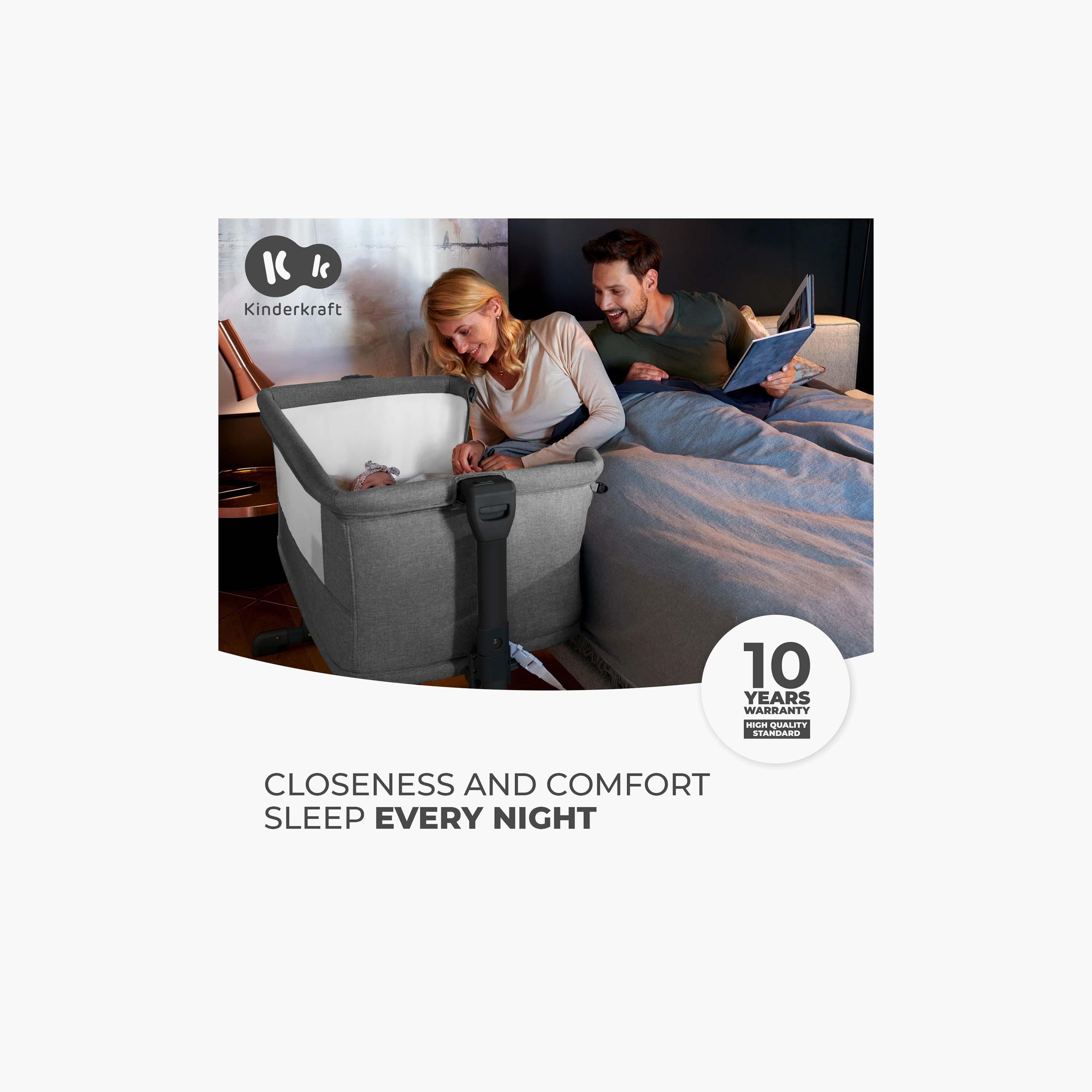 Kinderkraft Neste Grow 3-In-1 Co-Sleeper Cot-baby-nursery-furniture-cribsandbeds-bassinets-image-6