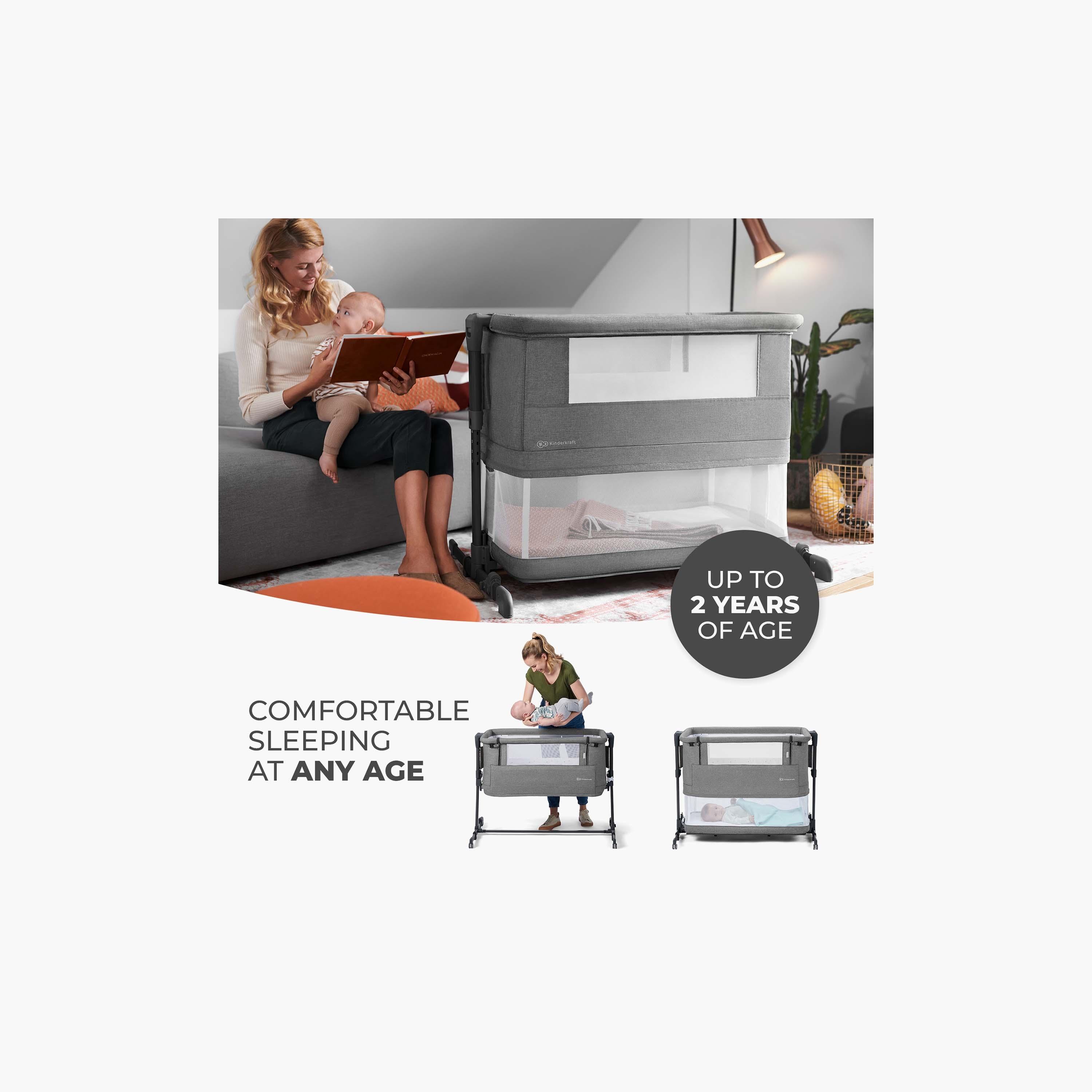 Kinderkraft Neste Grow 3-In-1 Co-Sleeper Cot-baby-nursery-furniture-cribsandbeds-bassinets-image-7