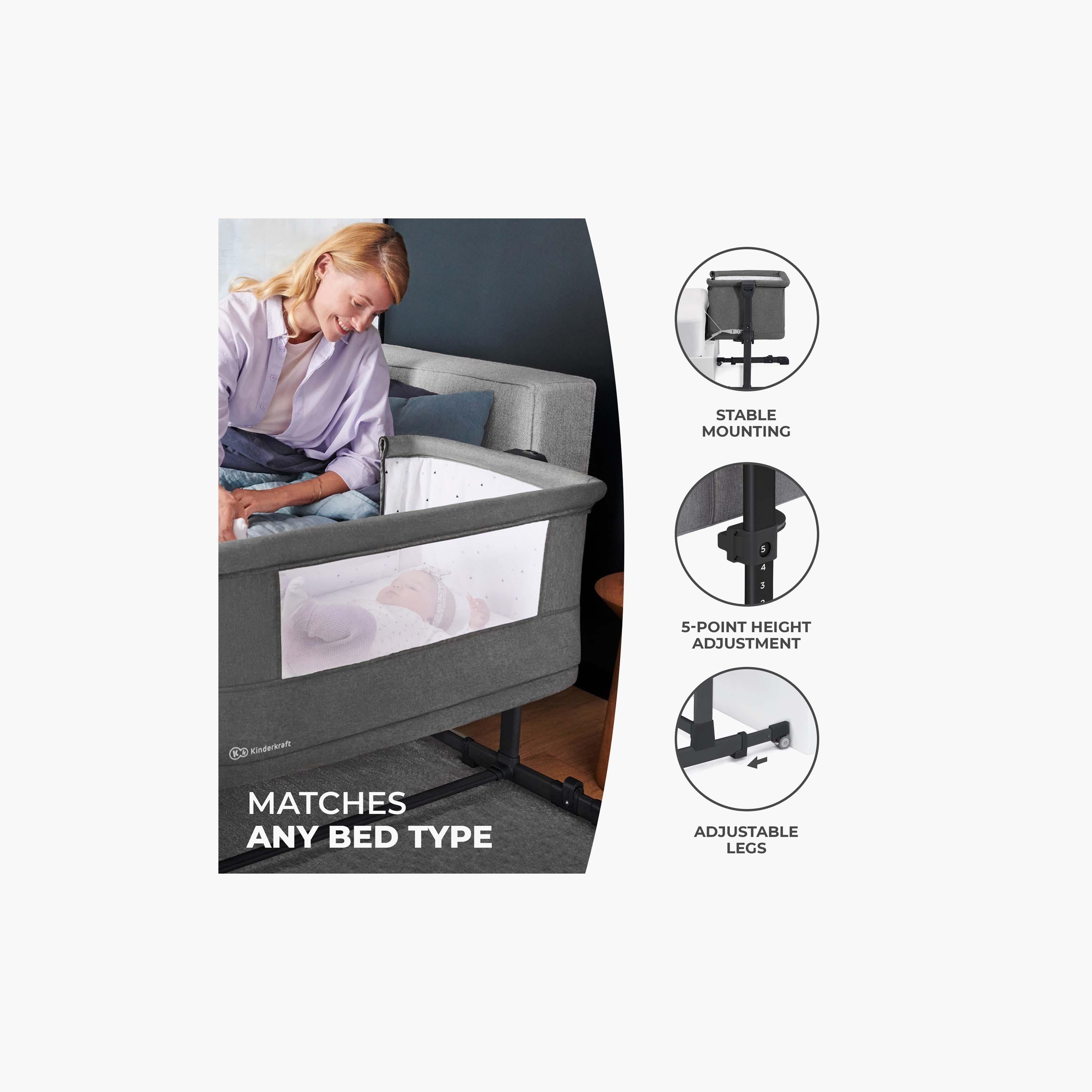Kinderkraft Neste Grow 3-In-1 Co-Sleeper Cot-baby-nursery-furniture-cribsandbeds-bassinets-image-9