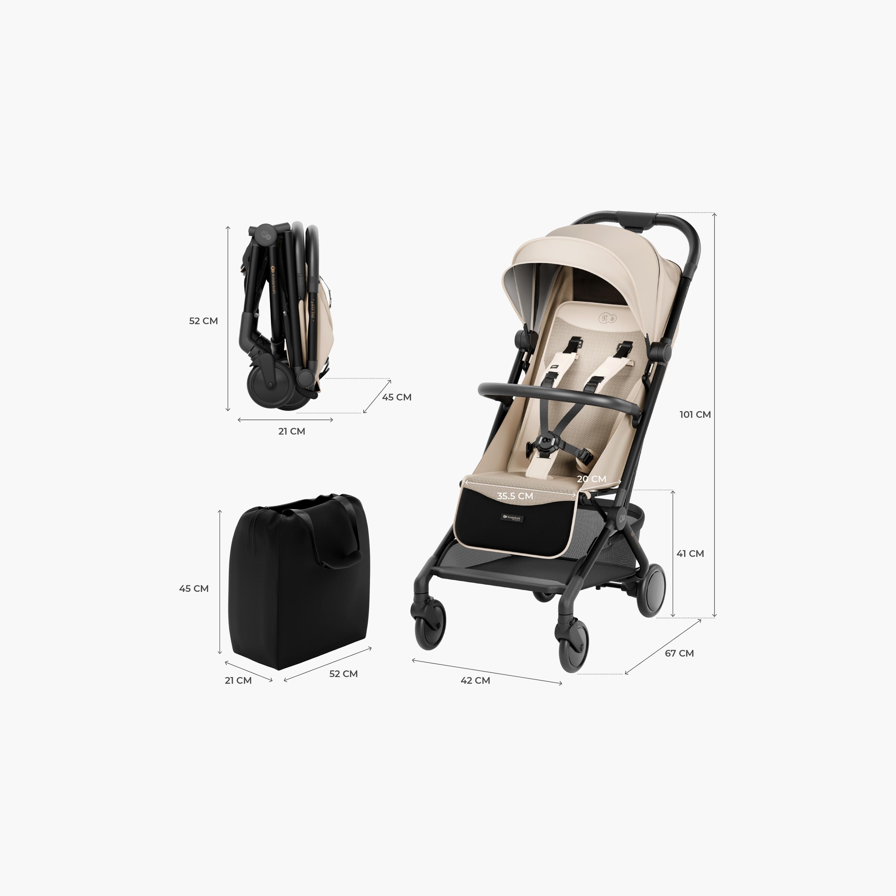 Kinderkraft Pilot 2 Stroller - 0 - 22 kg-baby-gear-strollersandprams-strollers-image-4