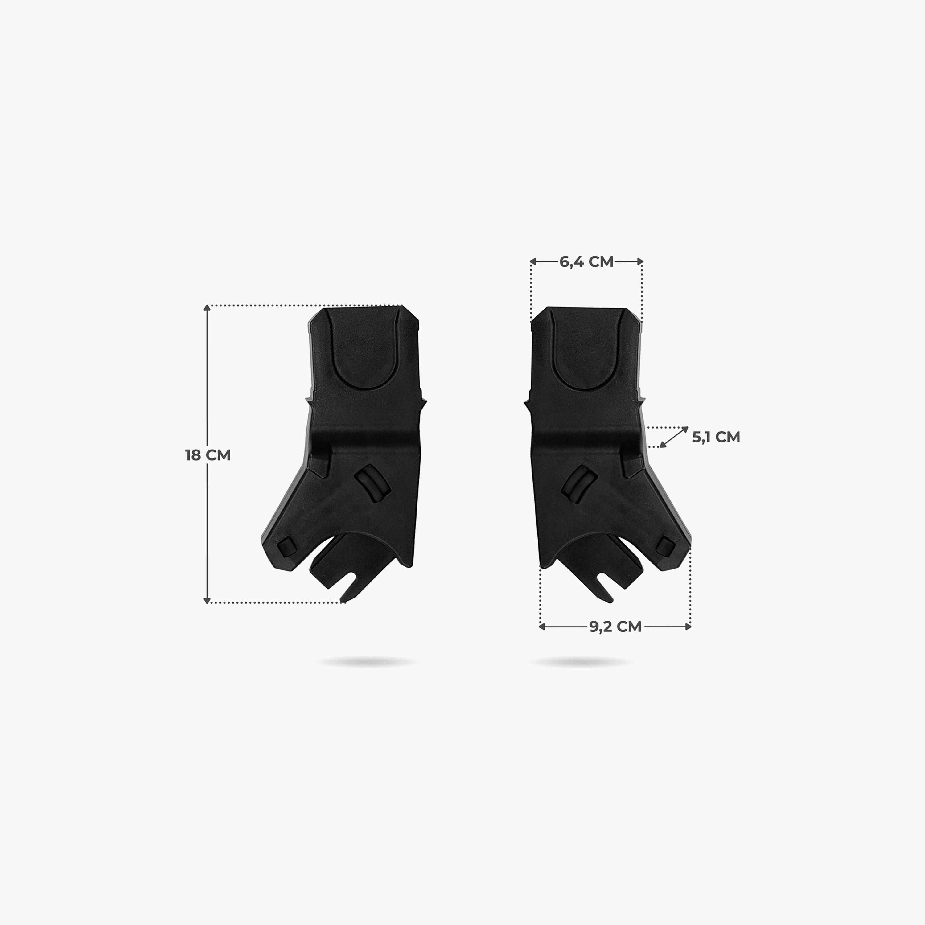Kinderkraft 2-Piece Apino Pushchair Adapters - Black-baby-gear-travelaccessories-image-3
