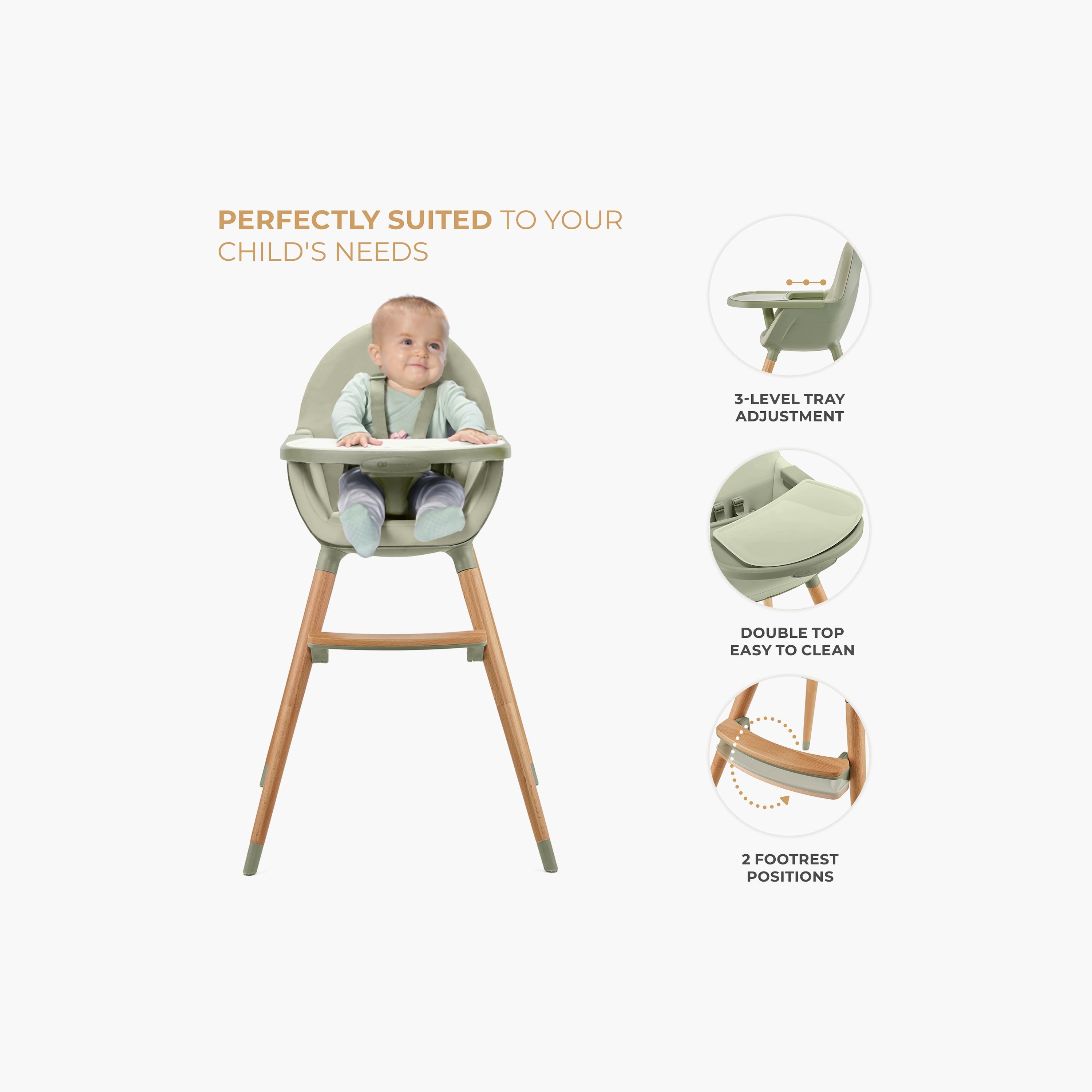 Kinderkraft - 2-in-1 Fini 2 Baby High Chair-baby-feeding-highchairsandboosters-image-6