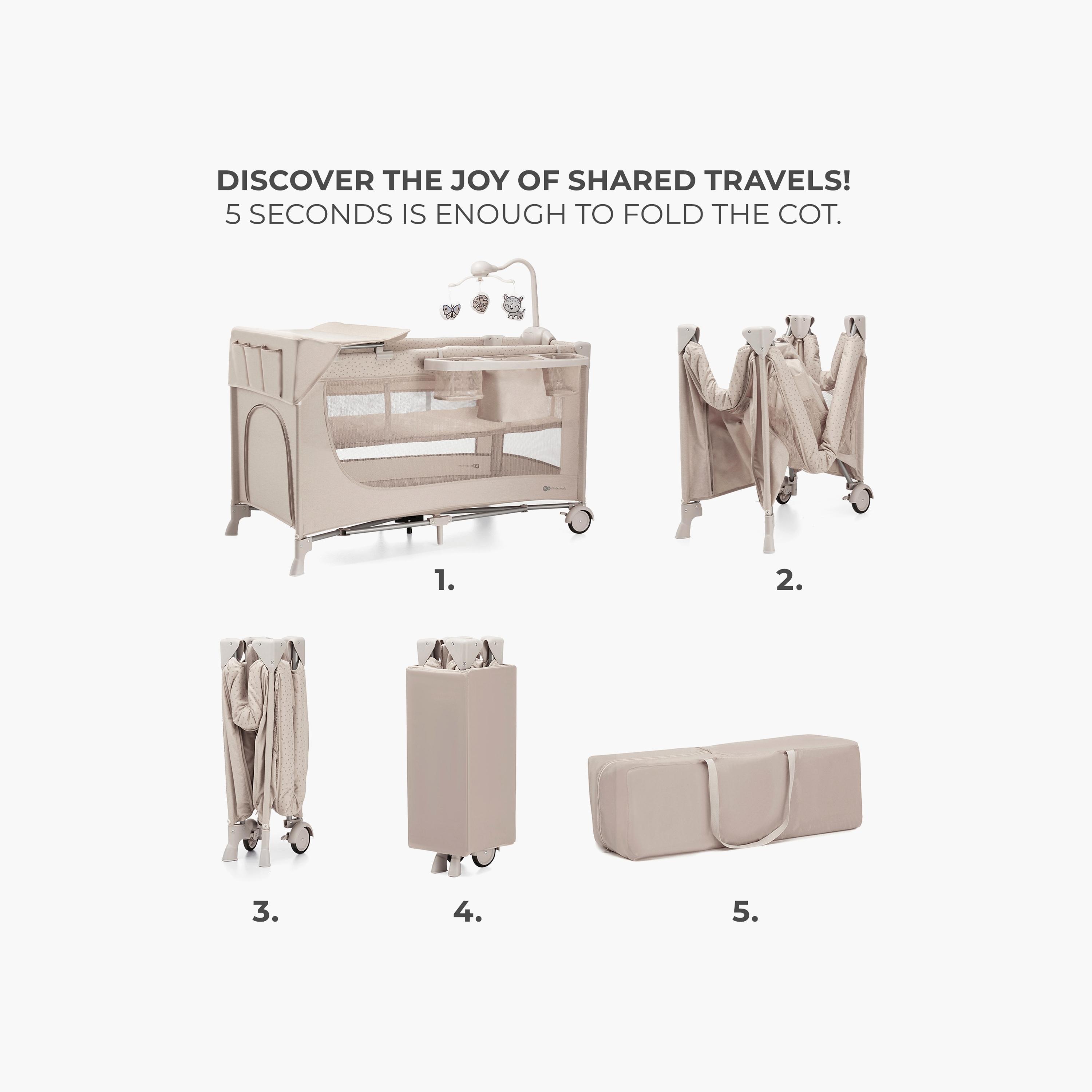 Kinderkraft 3-In-1 Joy 2 Foldable Cot With Accessories-baby-nursery-furniture-cribsandbeds-travelcots-image-10