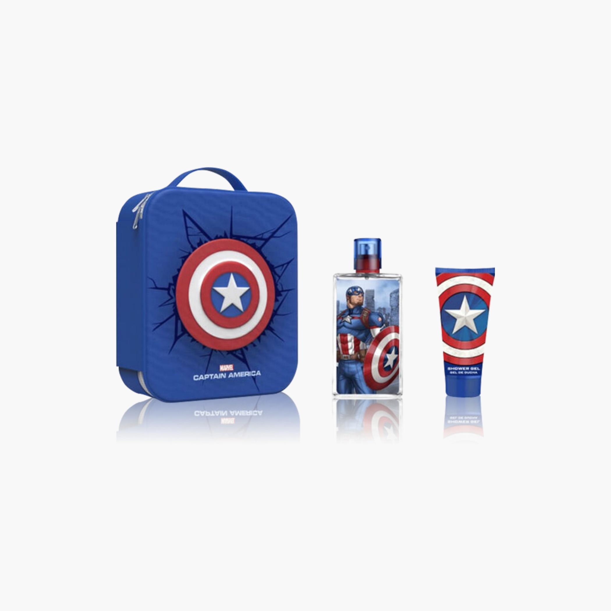 Marvel Captain America Set - EDT 100 ml - Shower Gel 75 ml-beautyandpersonalcare-fragrance-unisex-image-1