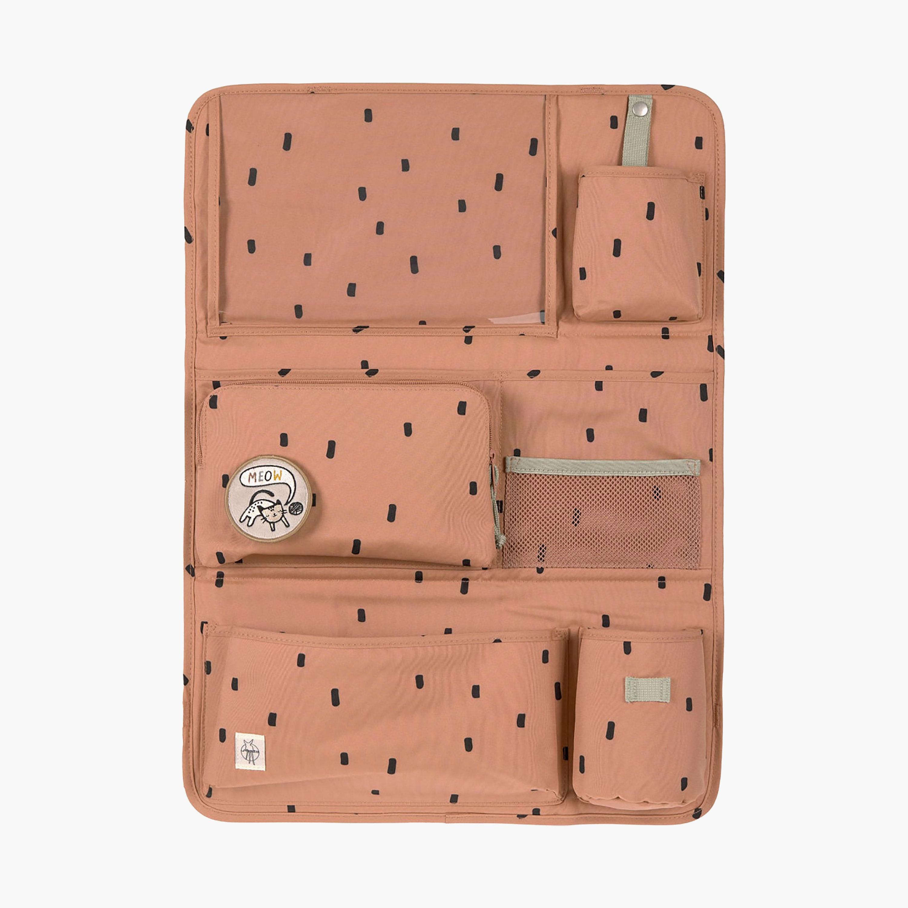 LASSIG Happy Prints Car Wrap-to-Go Organiser - Caramel-baby-gear-travelaccessories-image-1