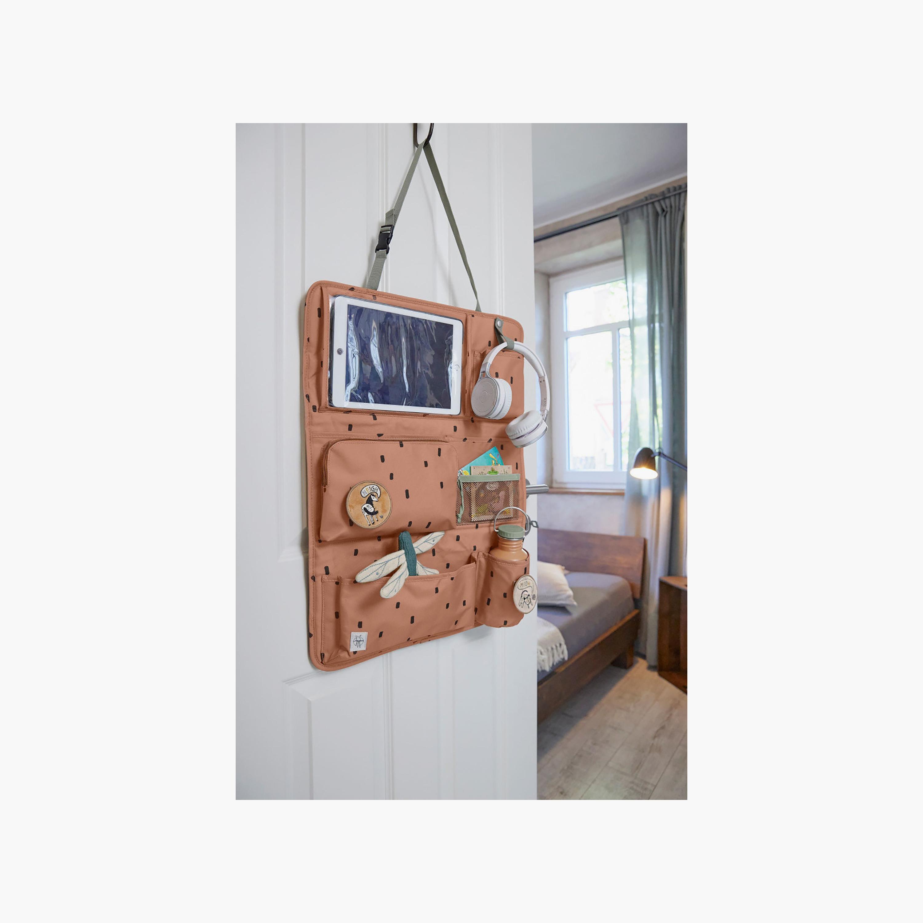 LASSIG Happy Prints Car Wrap-to-Go Organiser - Caramel-baby-gear-travelaccessories-image-3