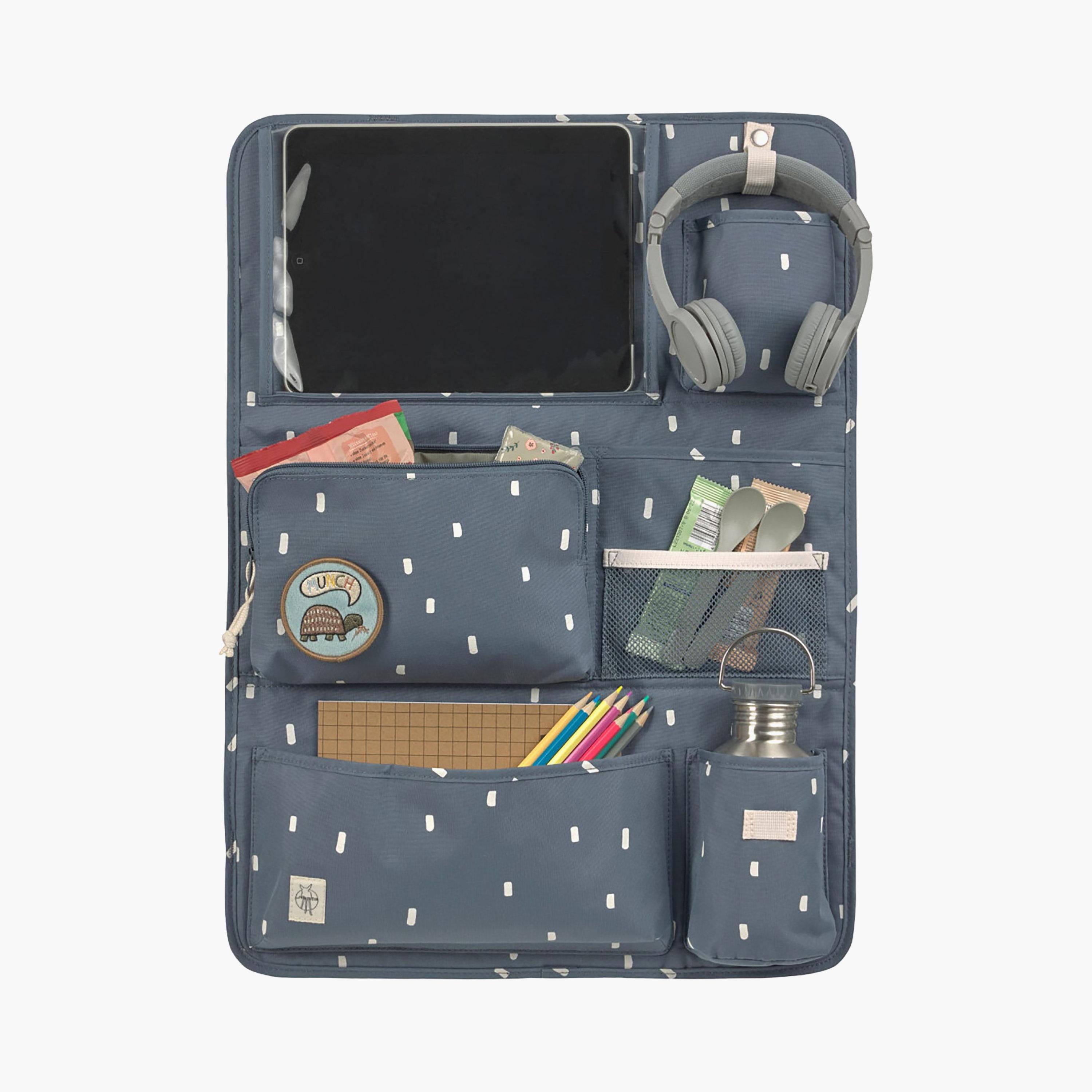 LASSIG Happy Prints Car Wrap-to-Go Organiser - Midnight Blue-baby-gear-travelaccessories-image-1