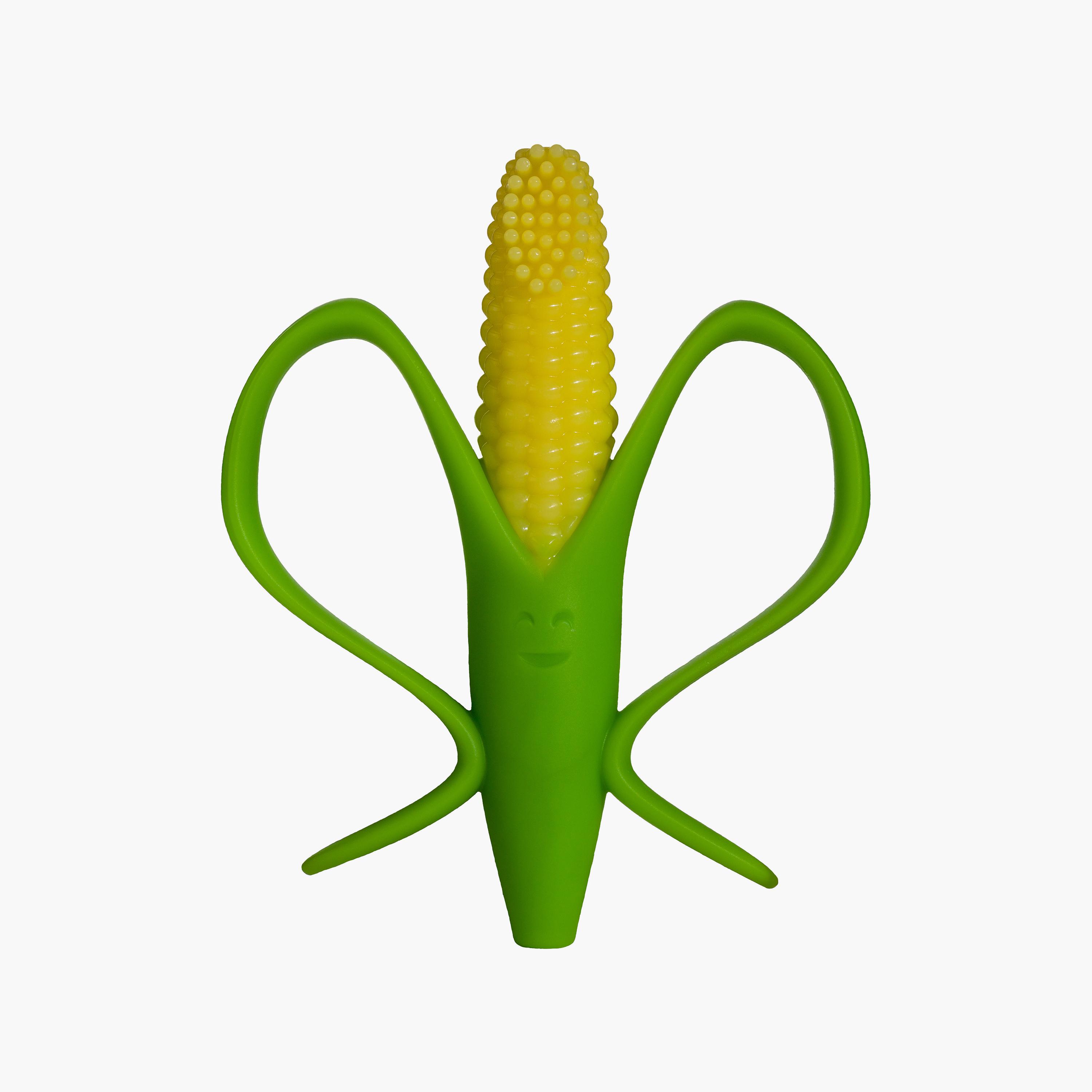 Baby Banana Corn Cob Infant Toothbrush - Yellow-baby-bathandcare-oralcare-image-1