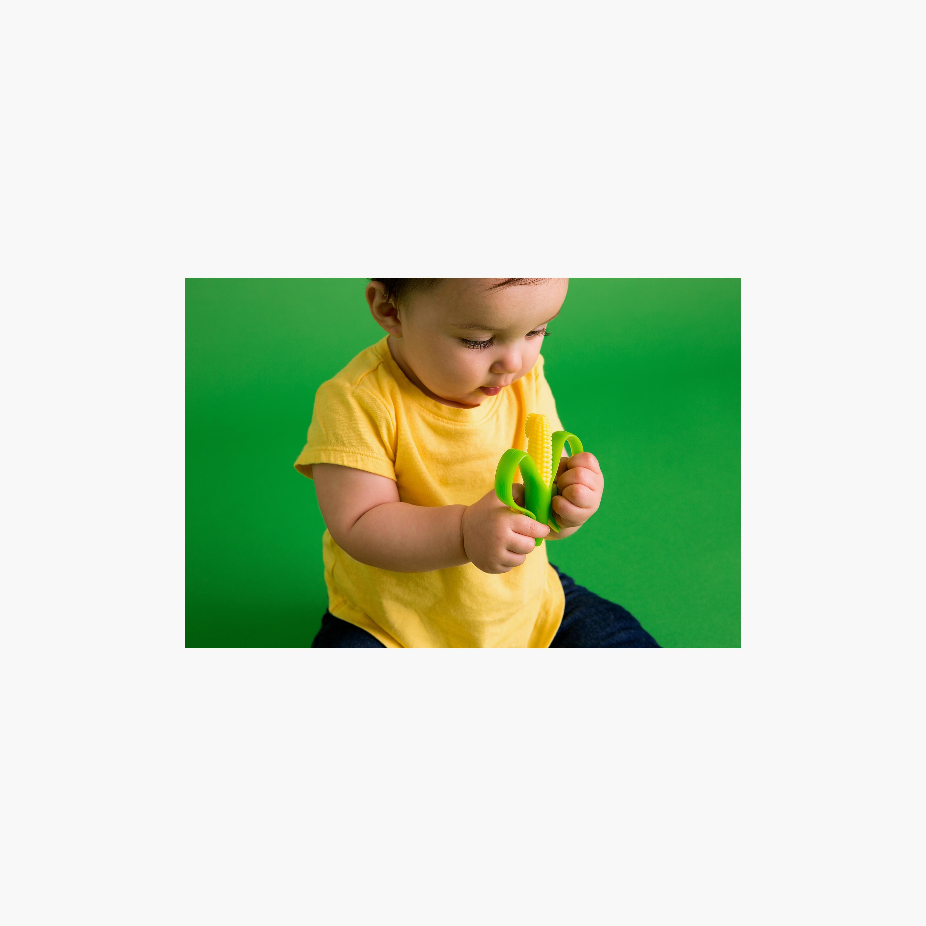 Baby Banana Corn Cob Infant Toothbrush - Yellow-baby-bathandcare-oralcare-image-11