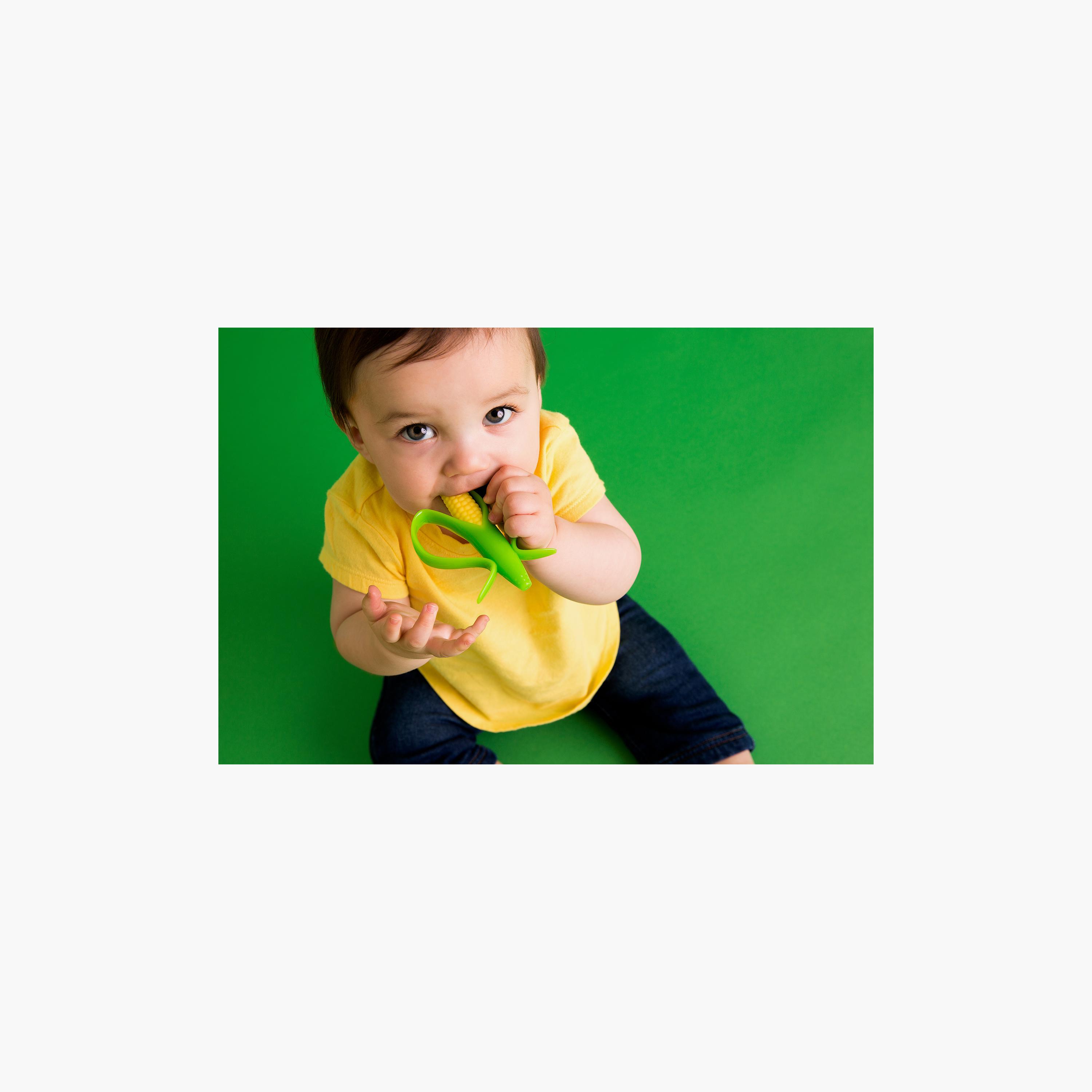 Baby Banana Corn Cob Infant Toothbrush - Yellow-baby-bathandcare-oralcare-image-16