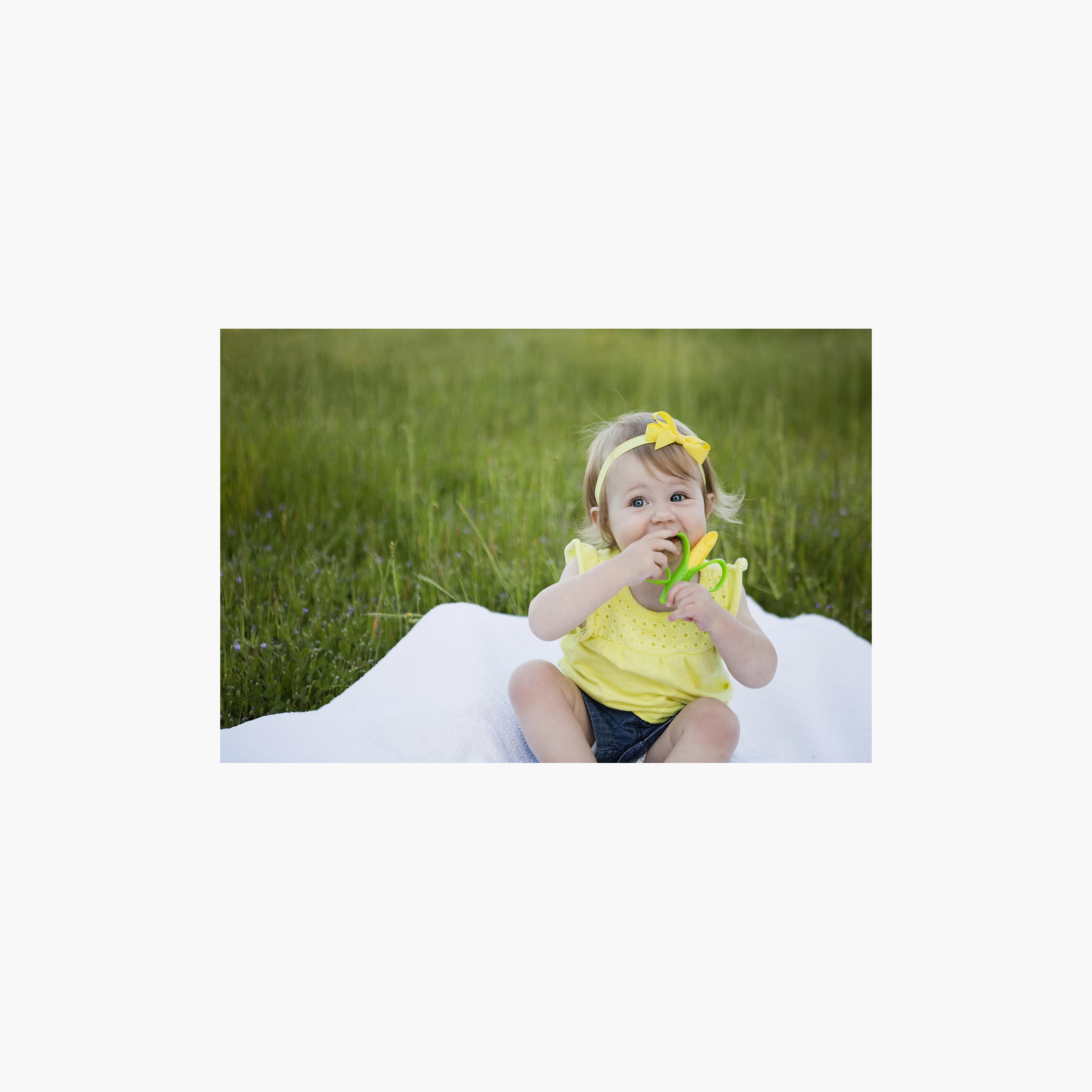 Baby Banana Corn Cob Infant Toothbrush - Yellow-baby-bathandcare-oralcare-image-2