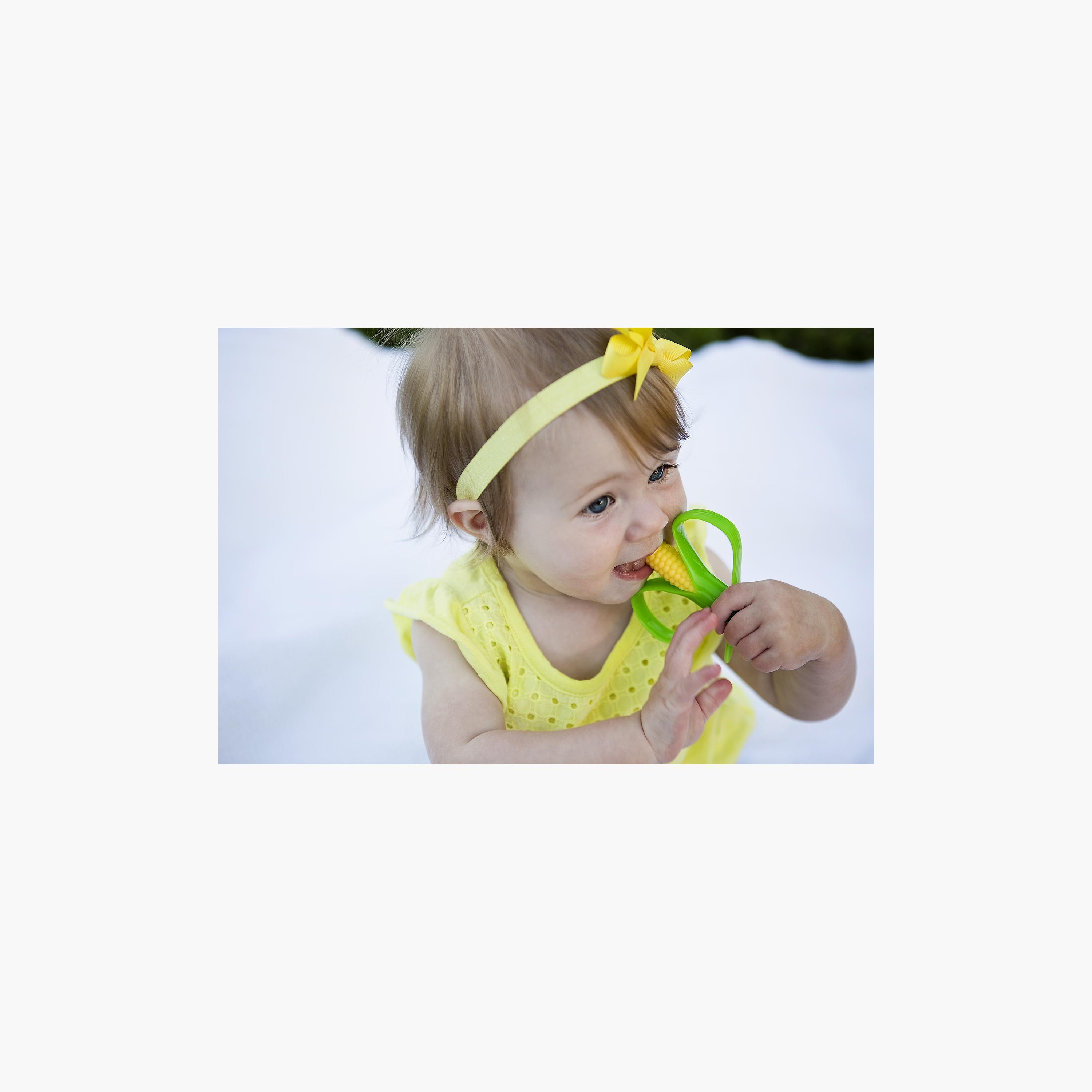 Baby Banana Corn Cob Infant Toothbrush - Yellow-baby-bathandcare-oralcare-image-4