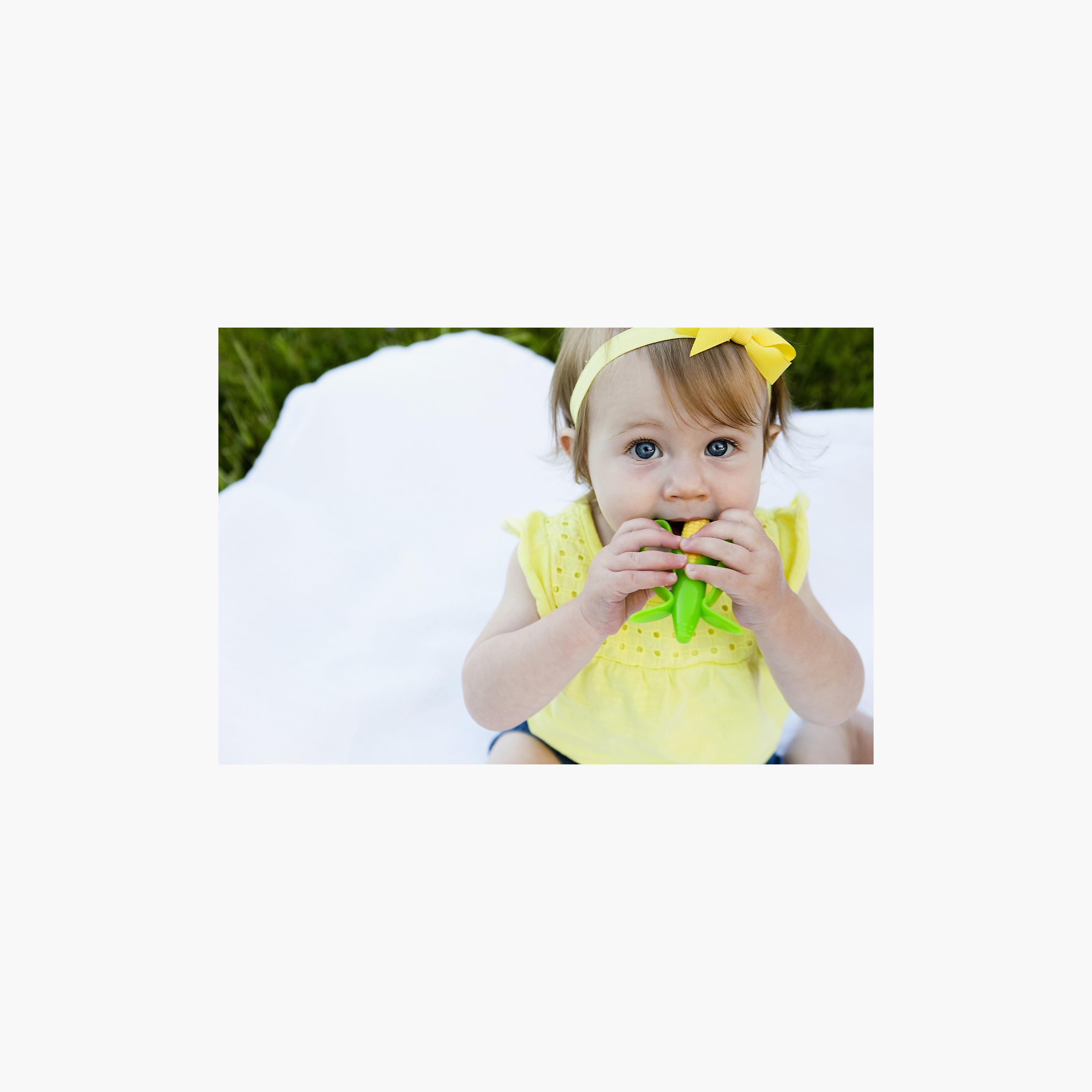 Baby Banana Corn Cob Infant Toothbrush - Yellow-baby-bathandcare-oralcare-image-6