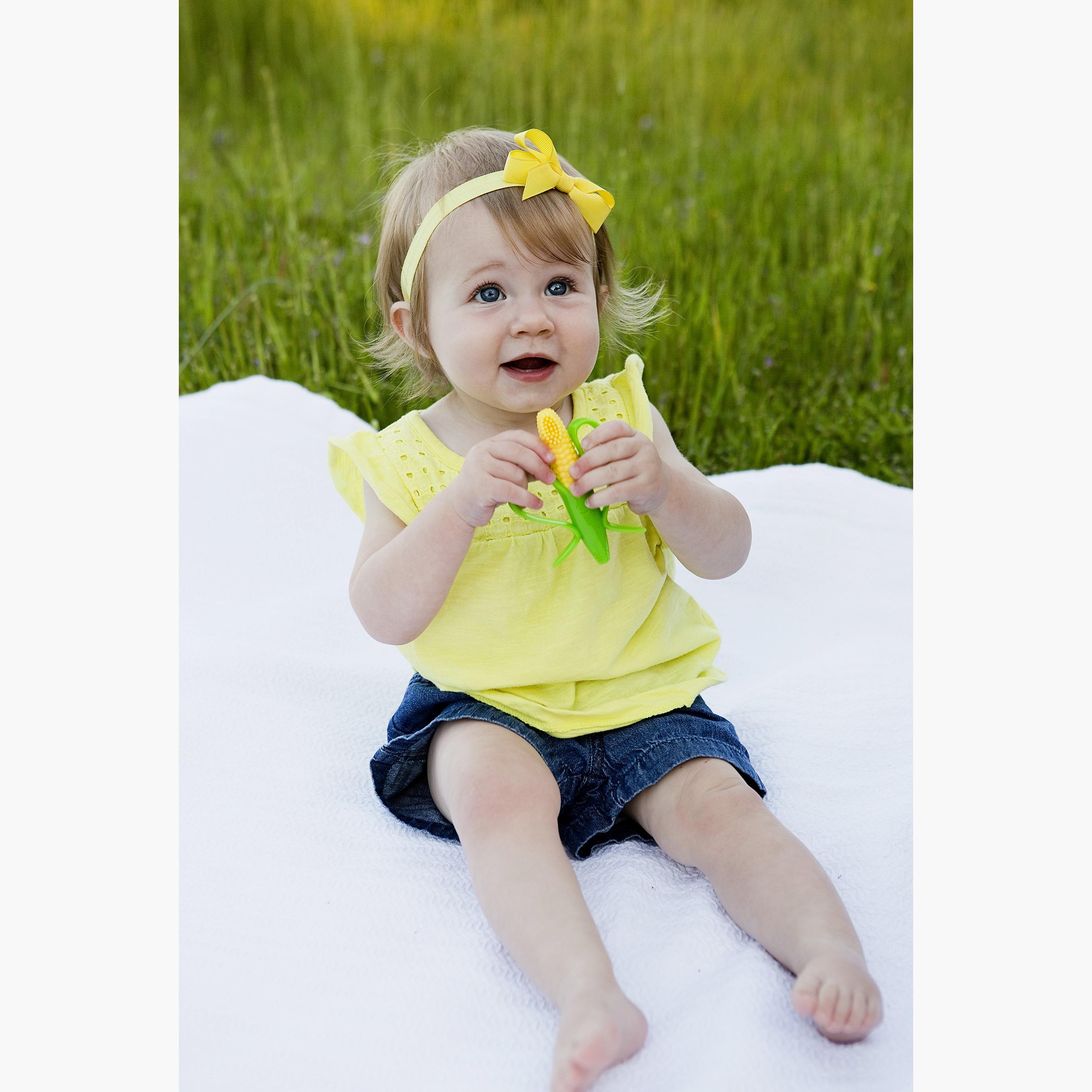 Baby Banana Corn Cob Infant Toothbrush - Yellow-baby-bathandcare-oralcare-image-7