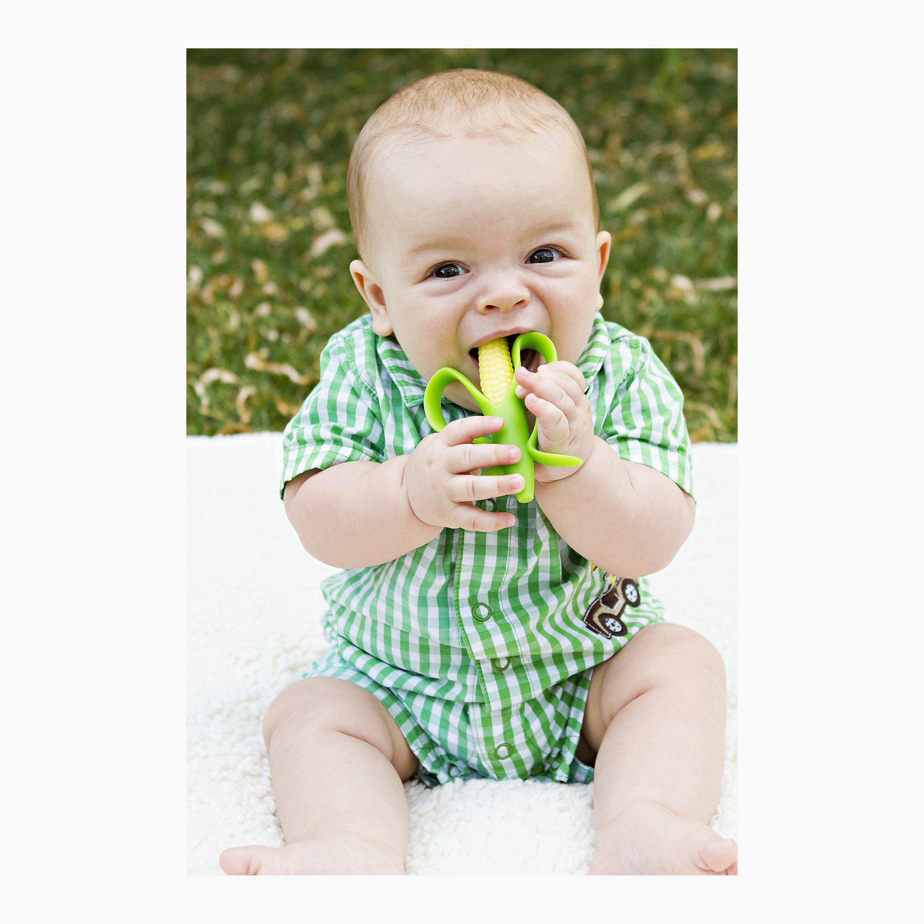 Baby Banana Corn Cob Infant Toothbrush - Yellow-baby-bathandcare-oralcare-image-8