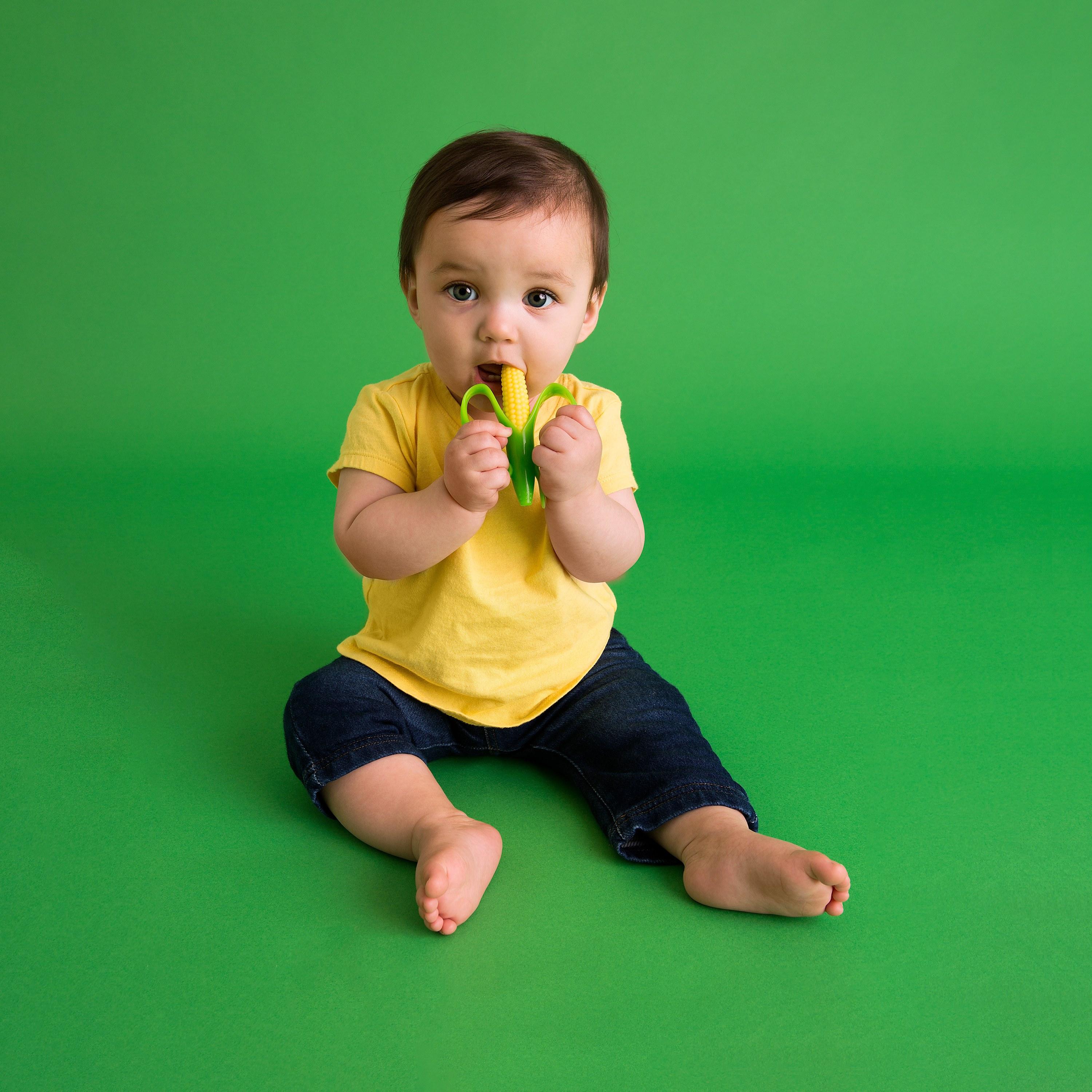 Baby Banana Corn Cob Infant Toothbrush - Yellow-baby-bathandcare-oralcare-image-9