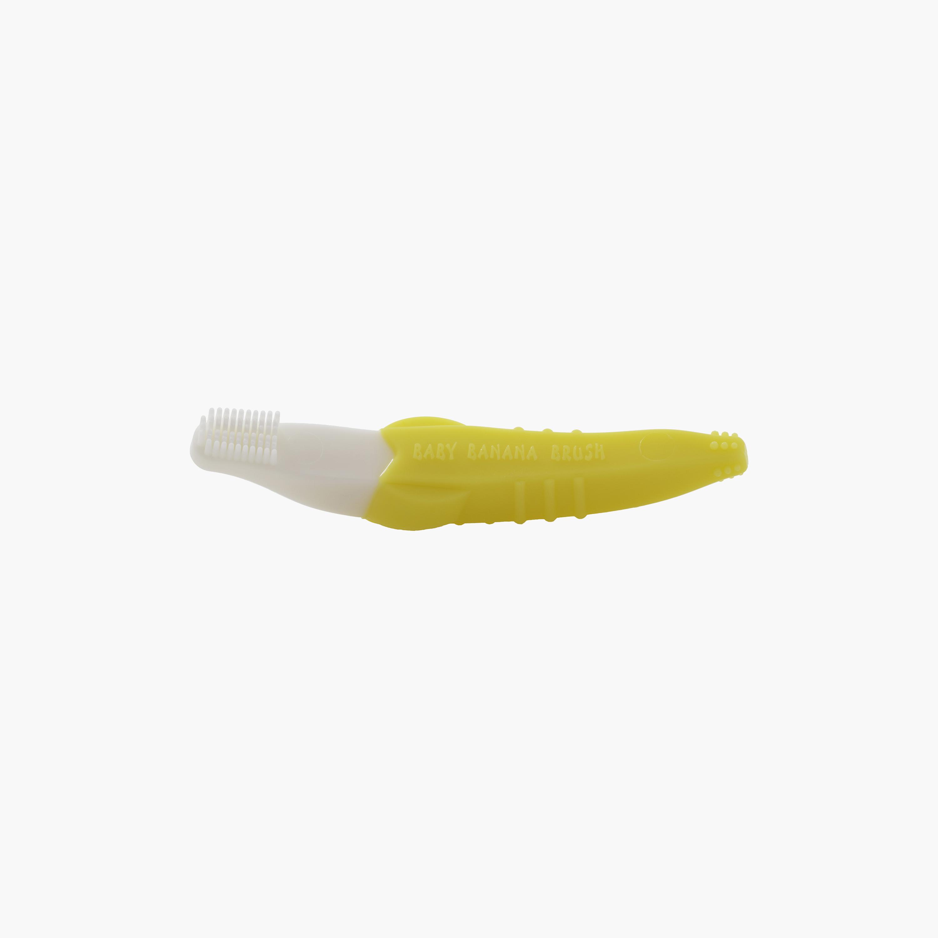 Baby Banana Toddler Toothbrush - Yellow-baby-bathandcare-oralcare-image-1