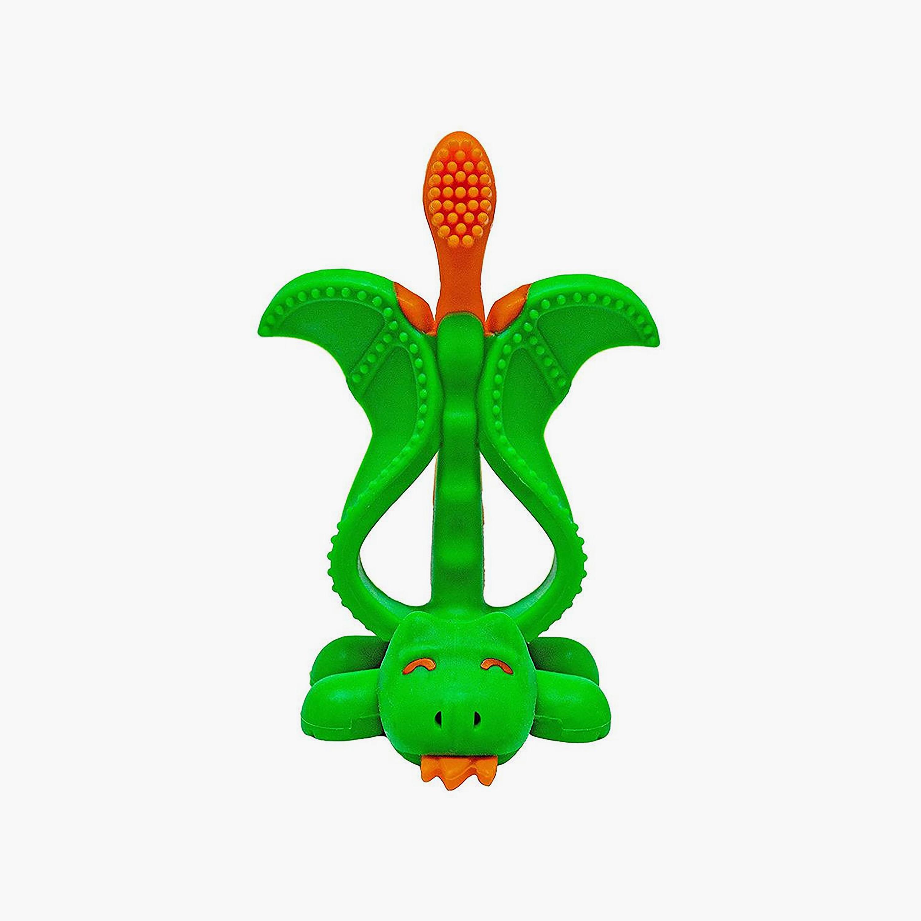 Baby Banana Mystical Dragon Training Toothbrush - Green-baby-bathandcare-oralcare-image-1