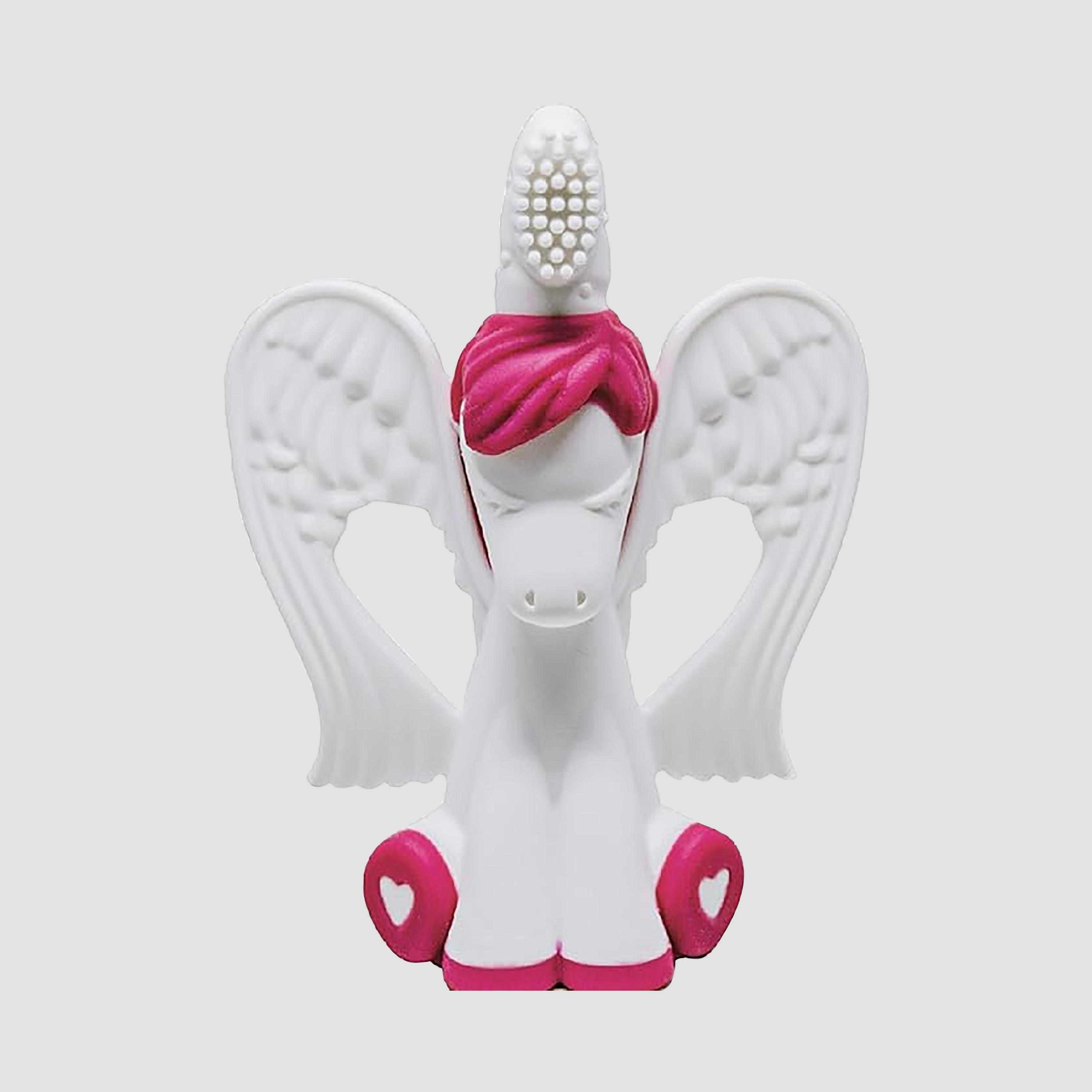 Baby Banana Unicorn Training Toothbrush - White-baby-bathandcare-oralcare-image-1