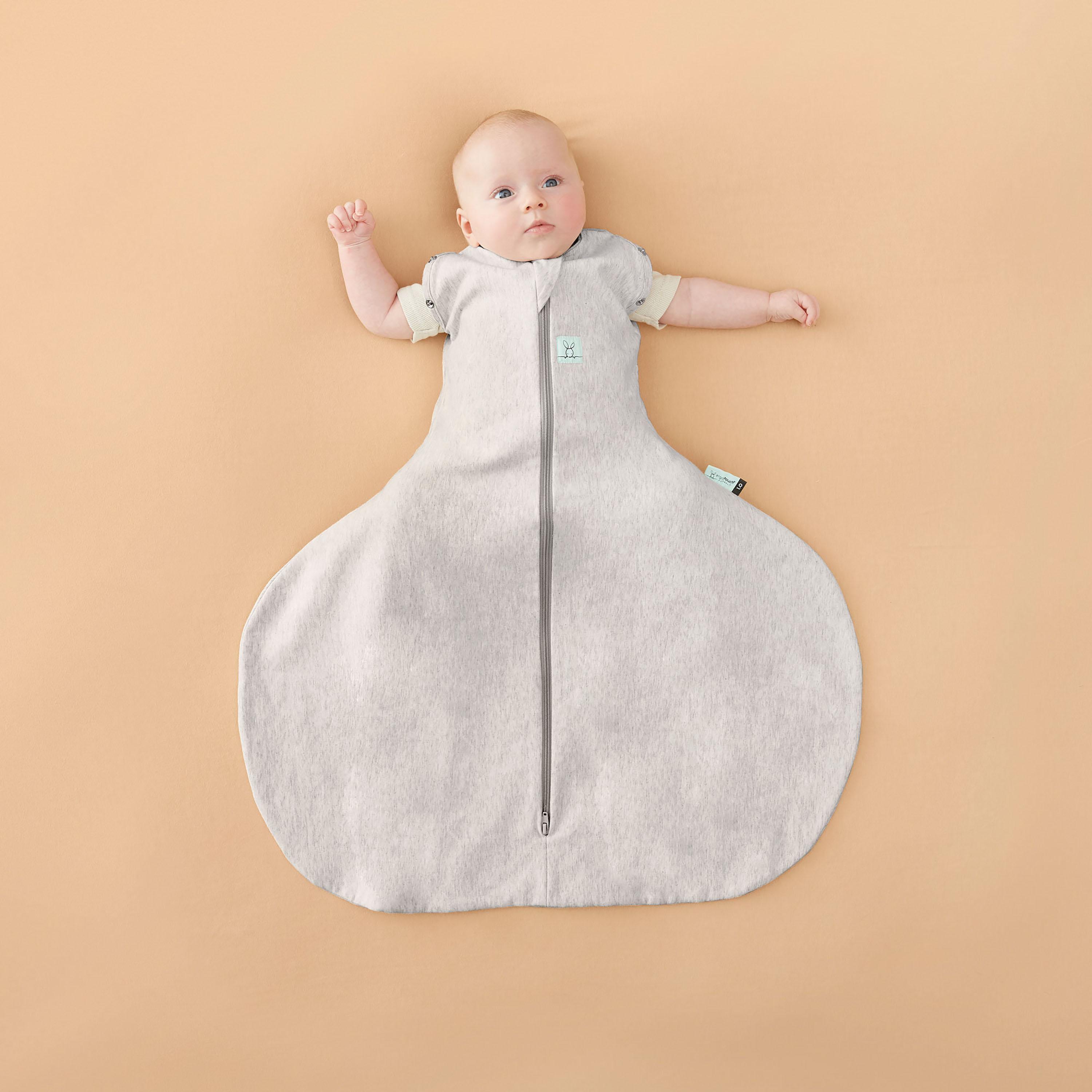 ergoPouch Hip Harness Cocoon Swaddle Bag 0.2 TOG - Grey Marle - 3-6 months-baby-nursery-blanketsandswaddles-swaddlesandsleepingbags-image-3