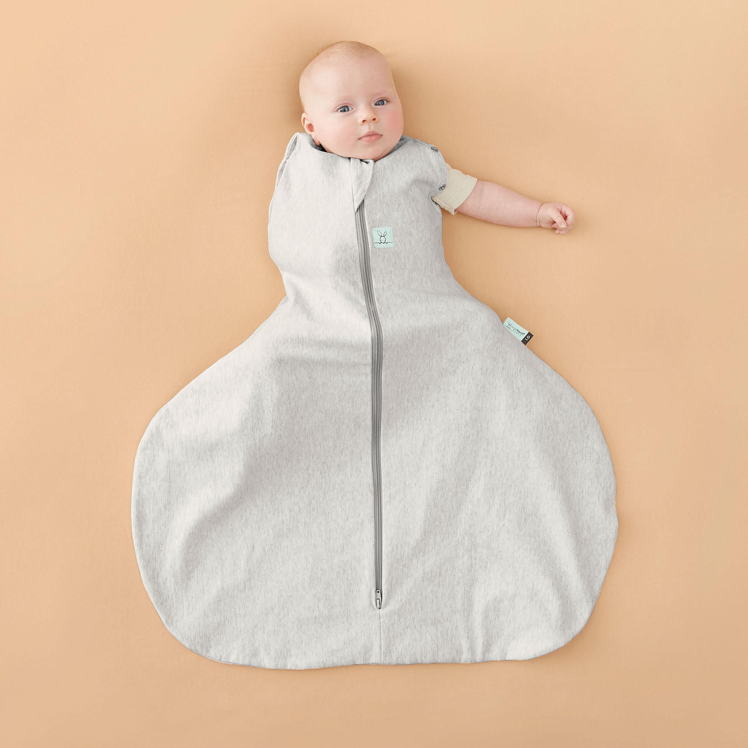 ergoPouch Hip Harness Cocoon Swaddle Bag 0.2 TOG - Grey Marle - 3-6 months-baby-nursery-blanketsandswaddles-swaddlesandsleepingbags-image-5