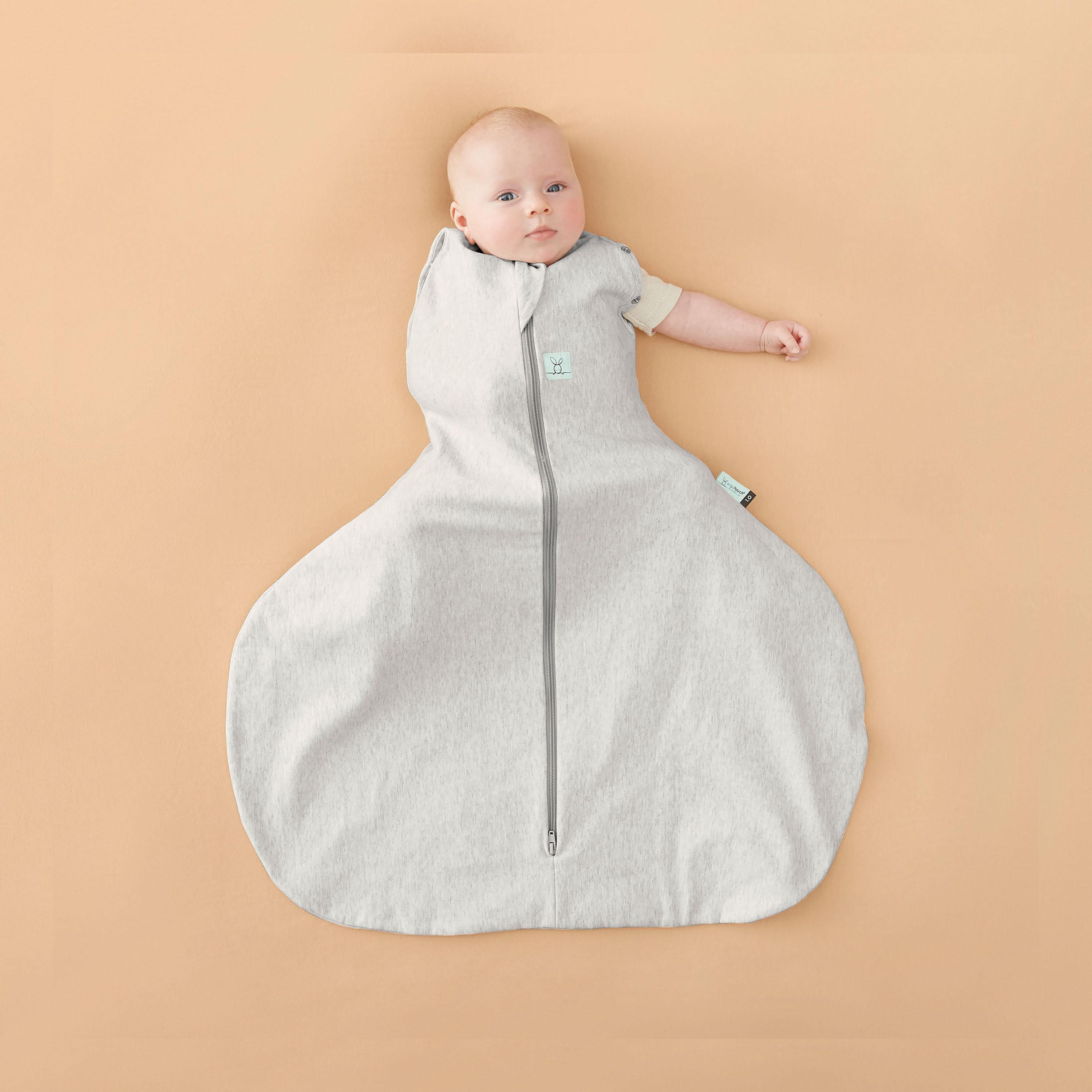 ergoPouch Hip Harness Cocoon Swaddle Bag 1 TOG - Grey Marle - 3-6 months-baby-nursery-blanketsandswaddles-swaddlesandsleepingbags-image-5