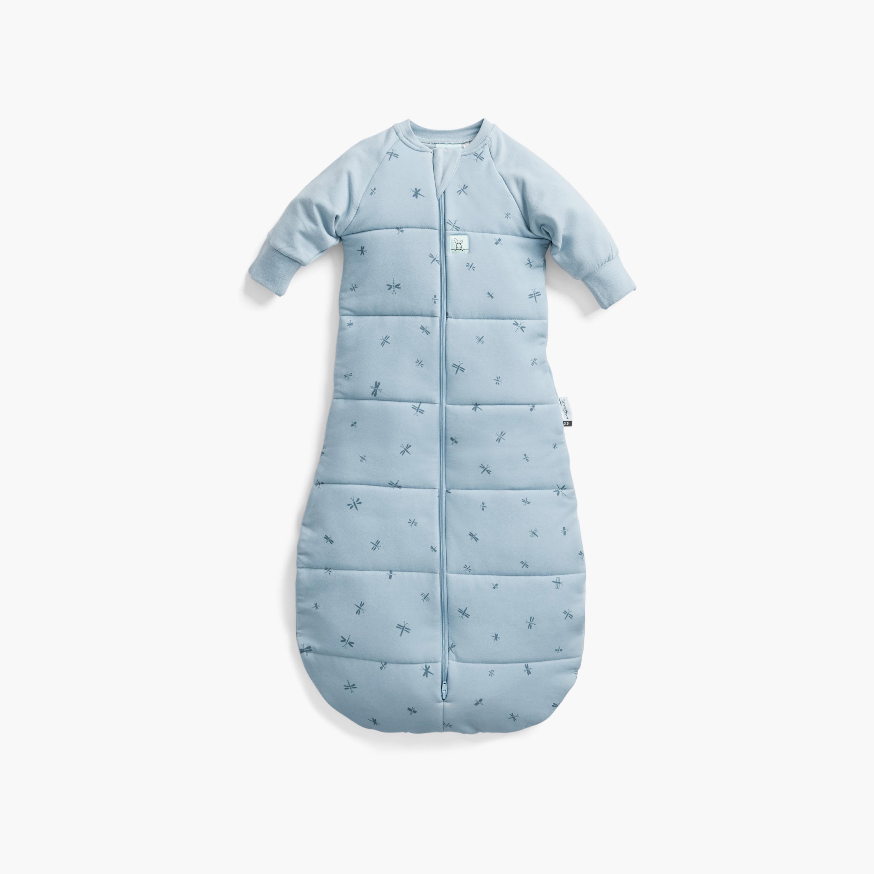 ergoPouch Jersey Sleeping Bag with Sleeves 3.5 TOG - Dragonflies - 3-12 months-baby-nursery-blanketsandswaddles-swaddlesandsleepingbags-image-1